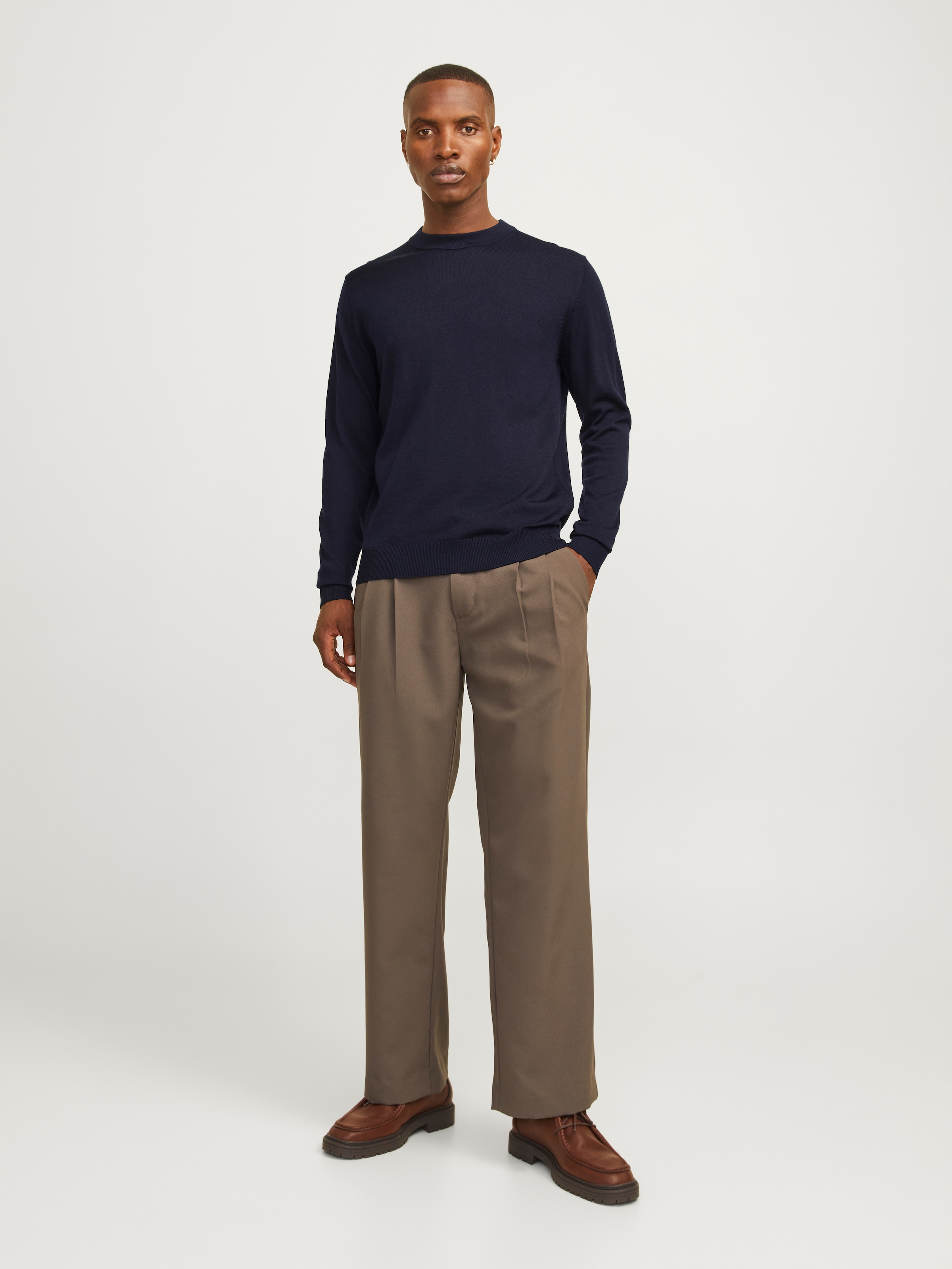 Jack & Jones Strickpullover »JPRBLAMILANO STITCH KNIT CREW NECK SN«