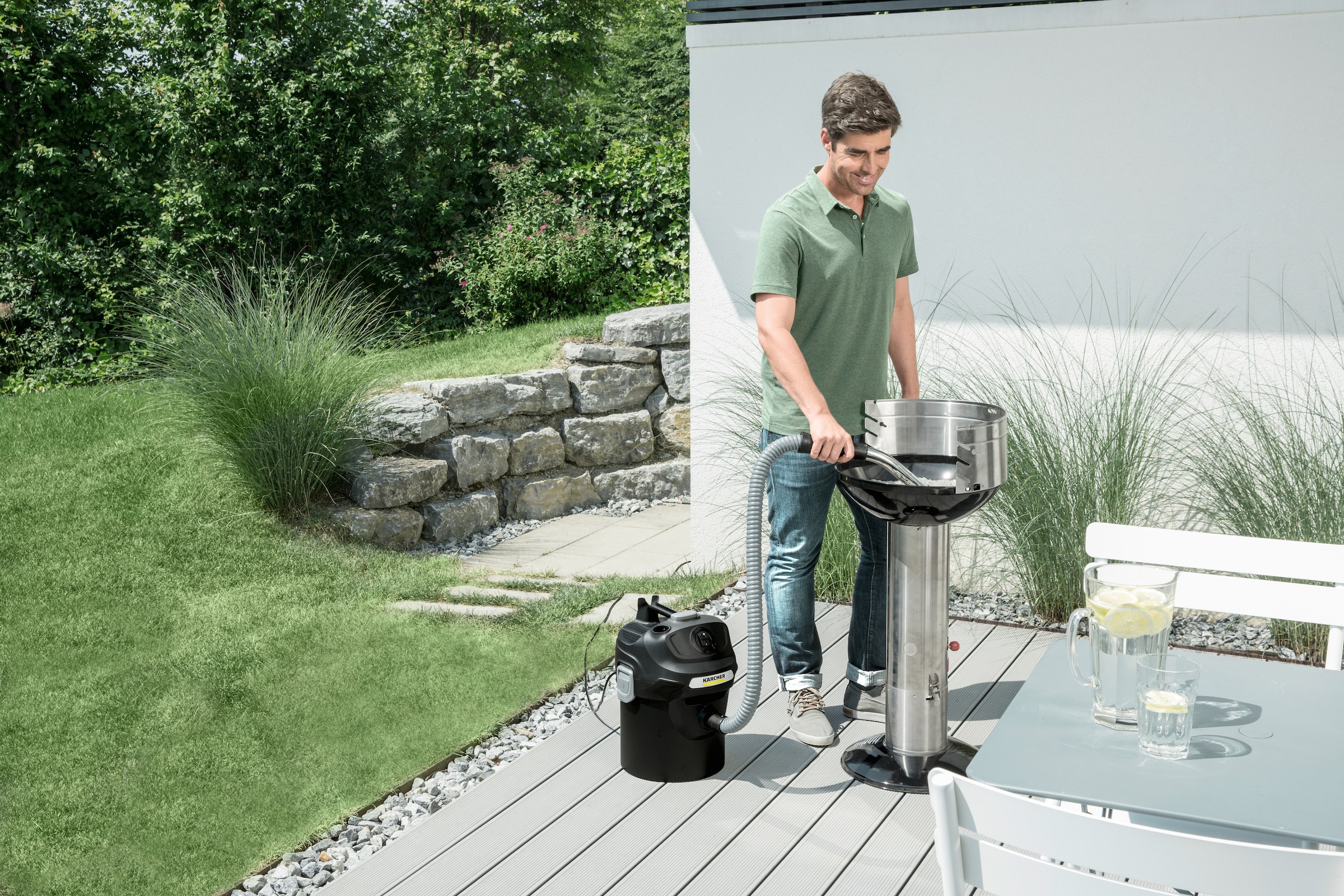 KÄRCHER Aschesauger »AD 2« 14 l Metallbehälter, 1,2 m Saugschlauch, integrierte Filterabreinigung