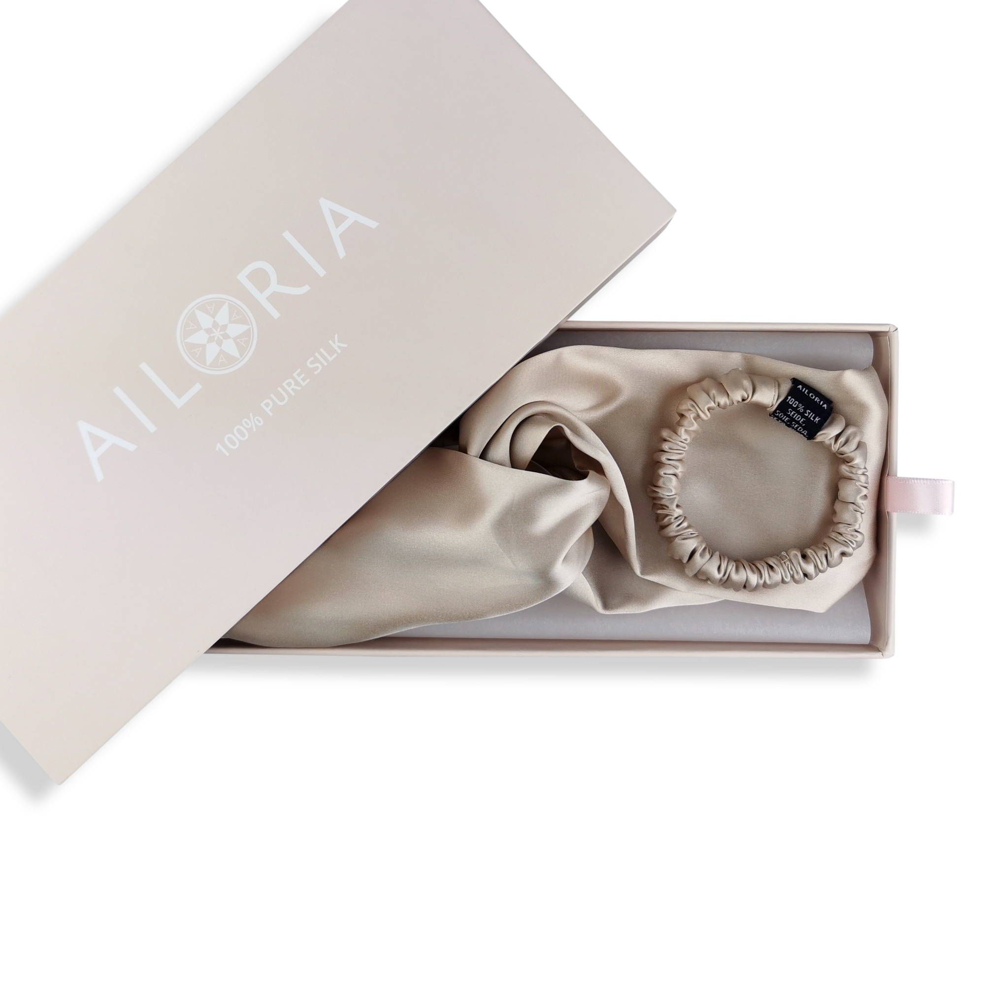 AILORIA Seidentuch »Set Headband und Scrunchie S aus Seide SOYEUX & DOUX«