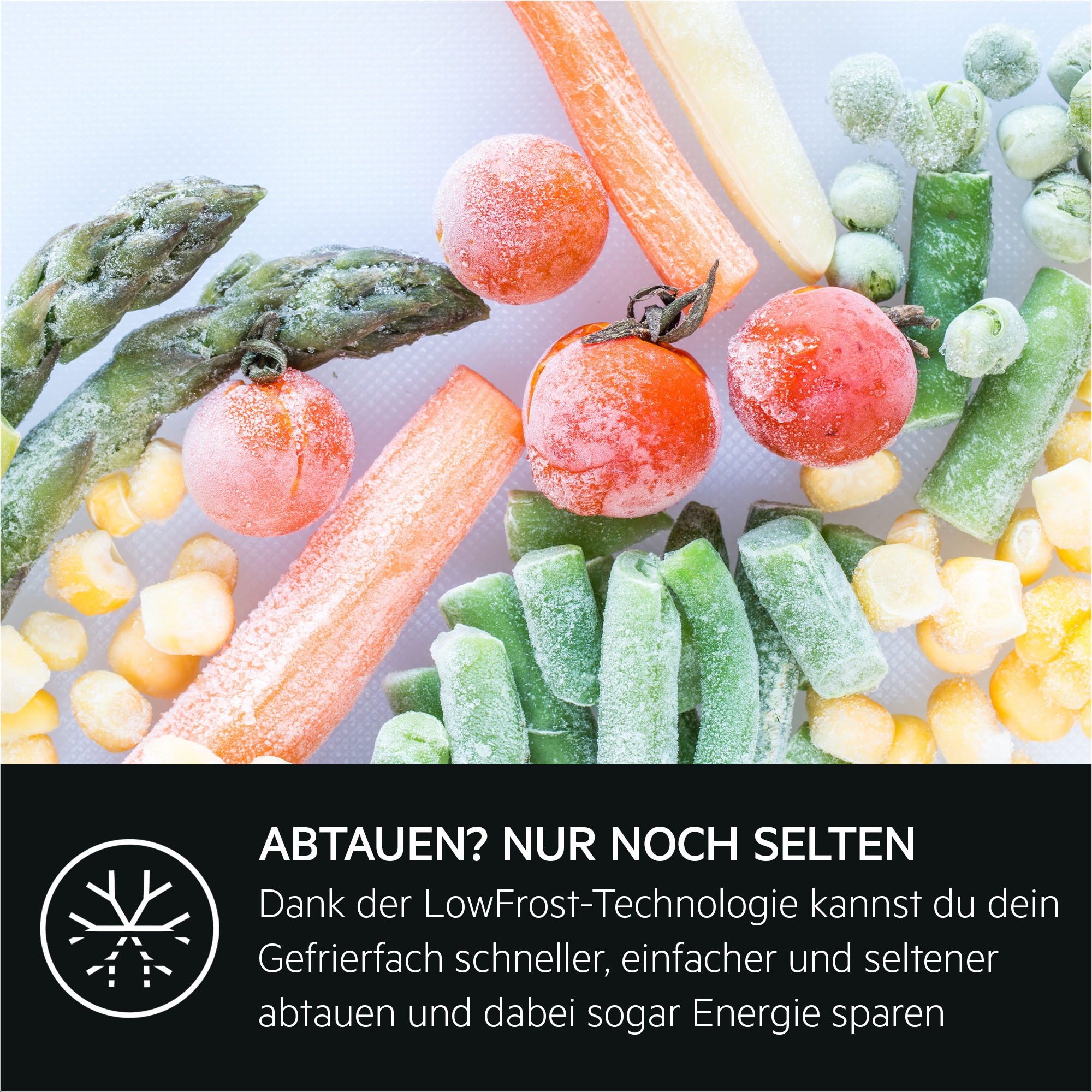 AEG Einbaukühlgefrierkombination 5000 »TSC5S183DF« 176,9 cm hoch 55,7 cm breit LowFrost: Erheblich weniger Eisbildung