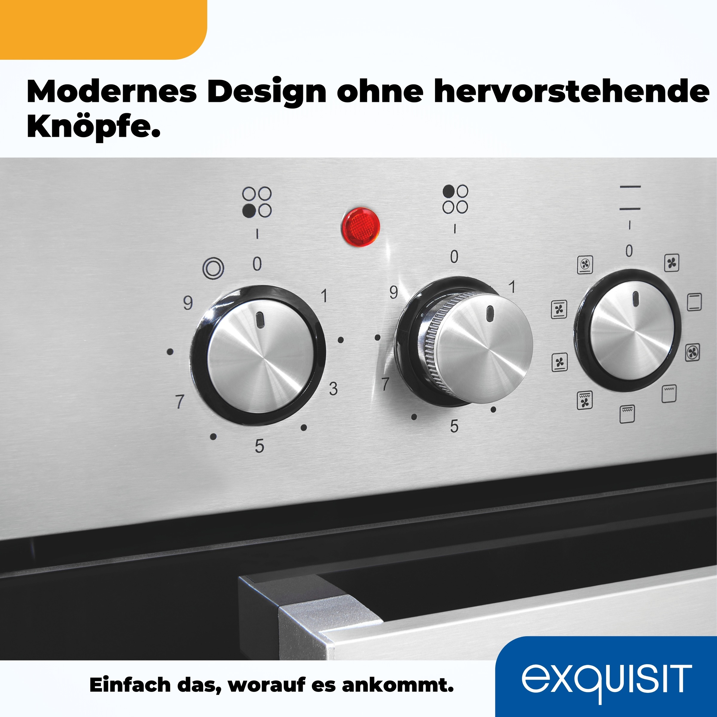 exquisit Elektro-Herd-Set »EHE185-HBZ-020«, mit Teleskopauszug nachrüstbar