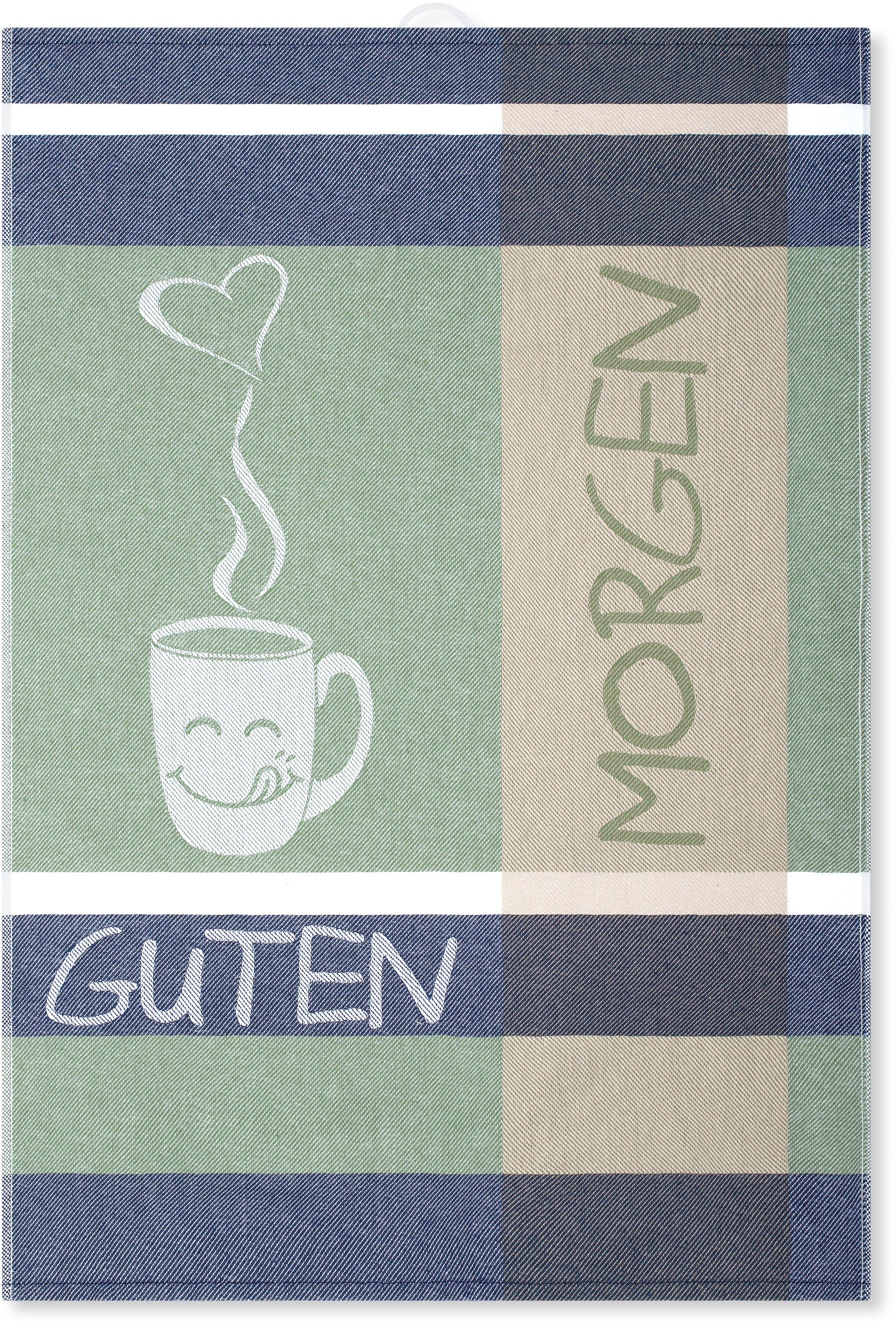 ROSS Geschirrtuch »1663 3er-Set mit Banderole« aus feinster Baumwolle