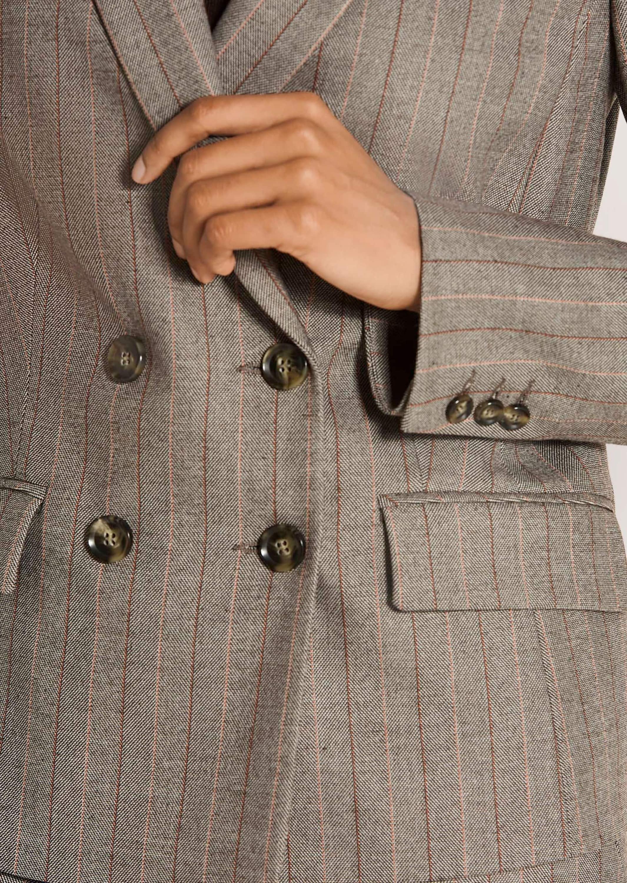 MADELEINE Jackenblazer »Blazer Zweireiher-Blazer mit feinen Streifen«