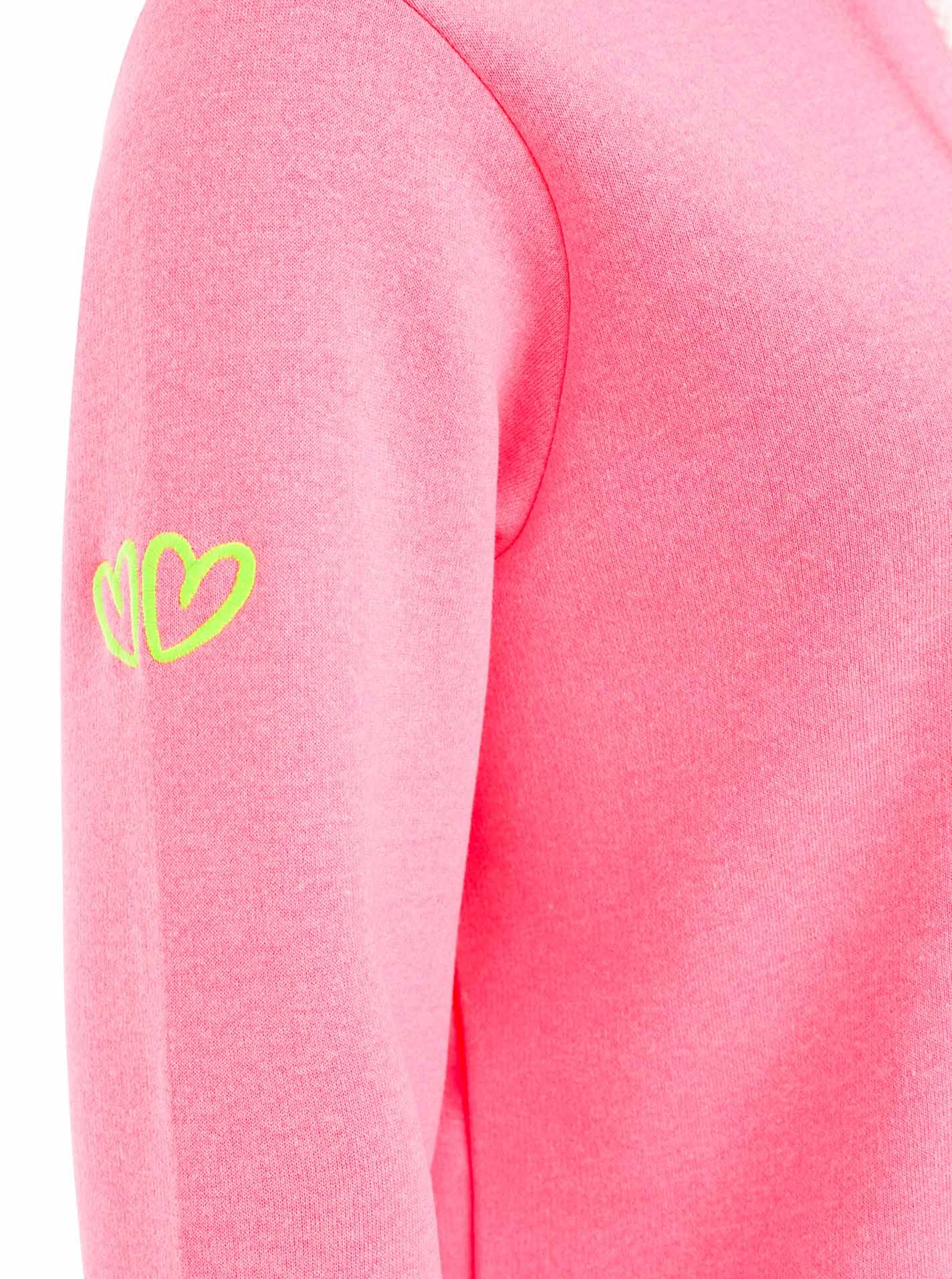 Zwillingsherz Hoodie »"Good Vibes"«, mit guten Vibes, Herzen am Arm und farbiger Stickerei