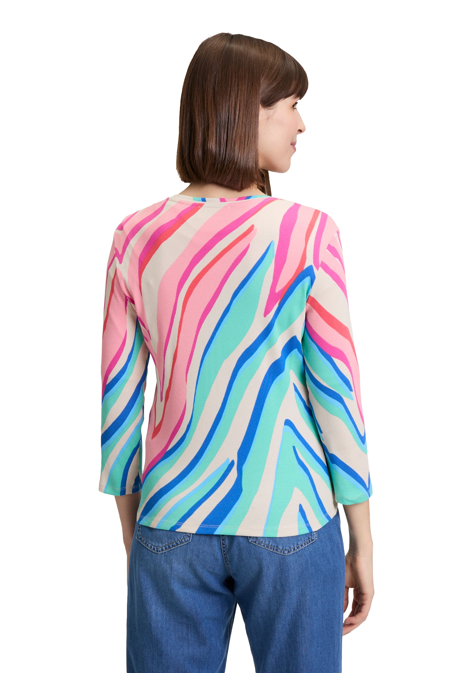 Betty Barclay 3/4-Arm-Shirt »Shirtjacke mit Rippenstruktur«