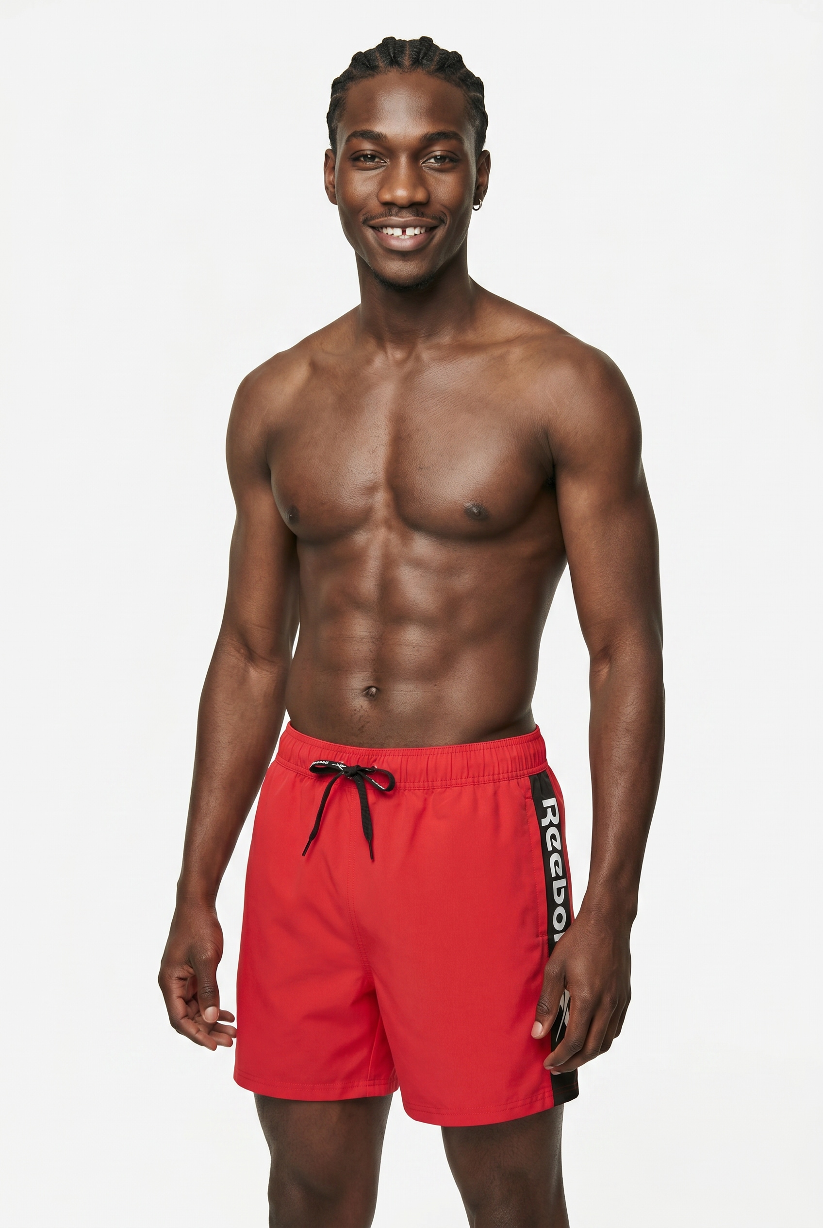 Reebok Badeshorts »Clayton« 1 Stk. mit Kordelzug und elastischem Bund, mit Logo, schnell trocknend, basic