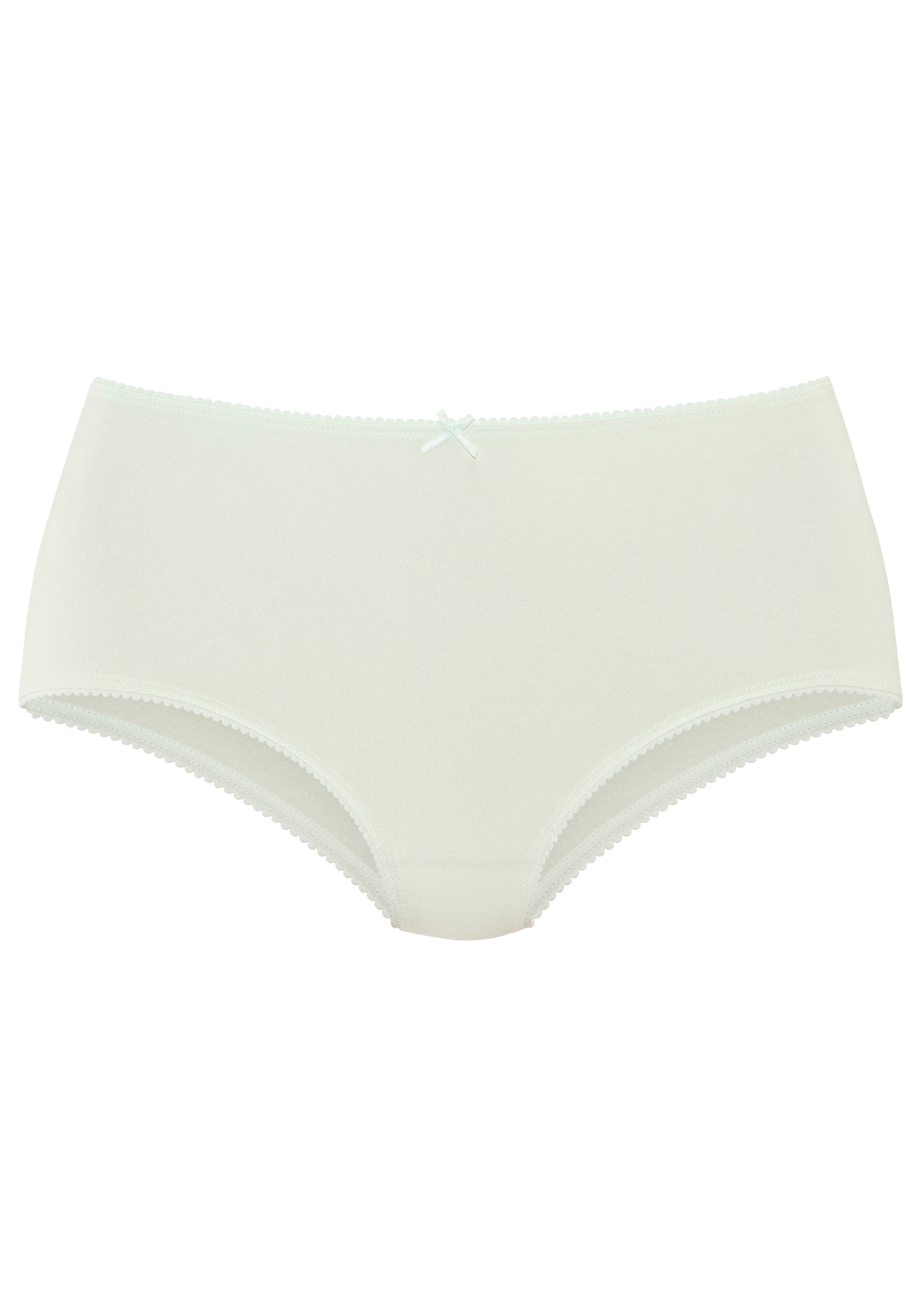 Vivance Taillenslip 5er Pack,  mit kleiner Häkelkante, elastische Baumwollmischung