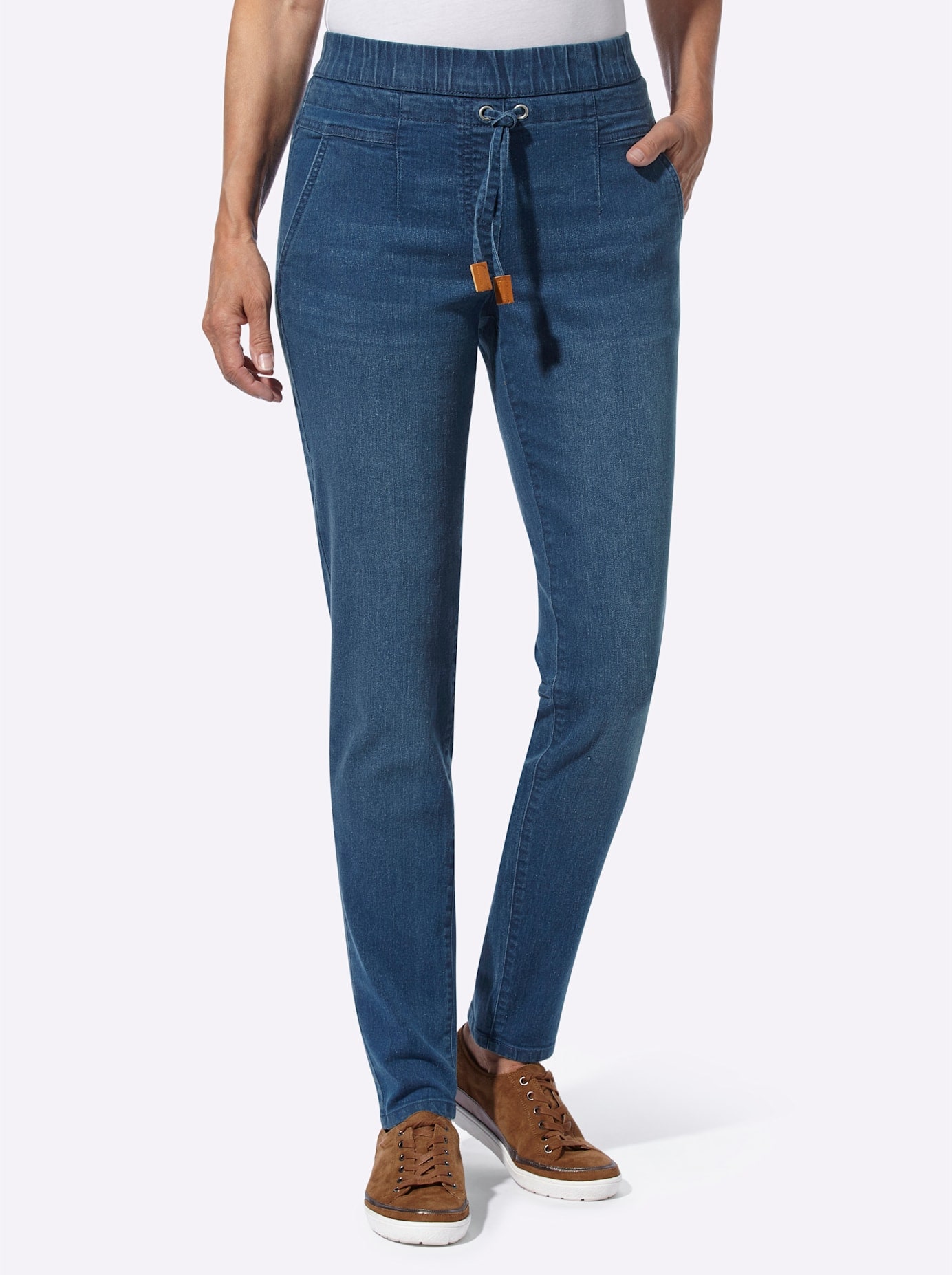 Classic Basics Schlupfjeans, (1 tlg.)