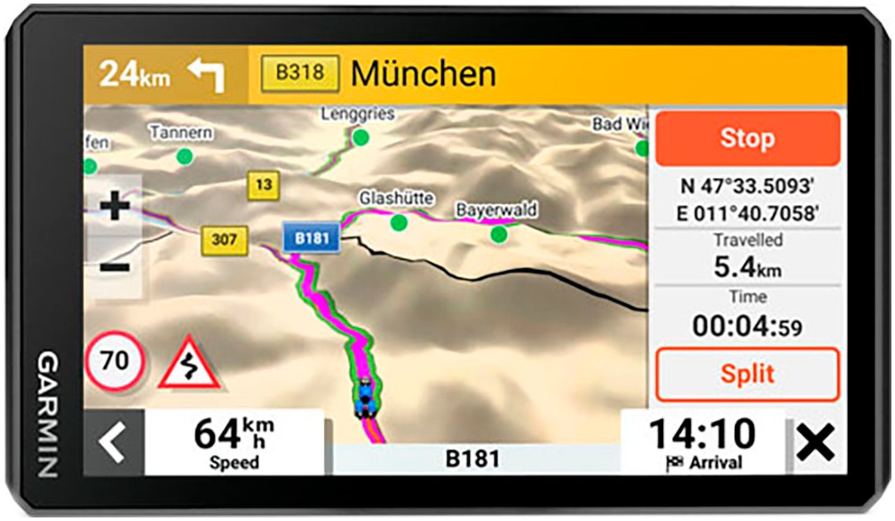 Garmin Motorrad-Navigationsgerät »zumo XT2«, (Karten-Updates)