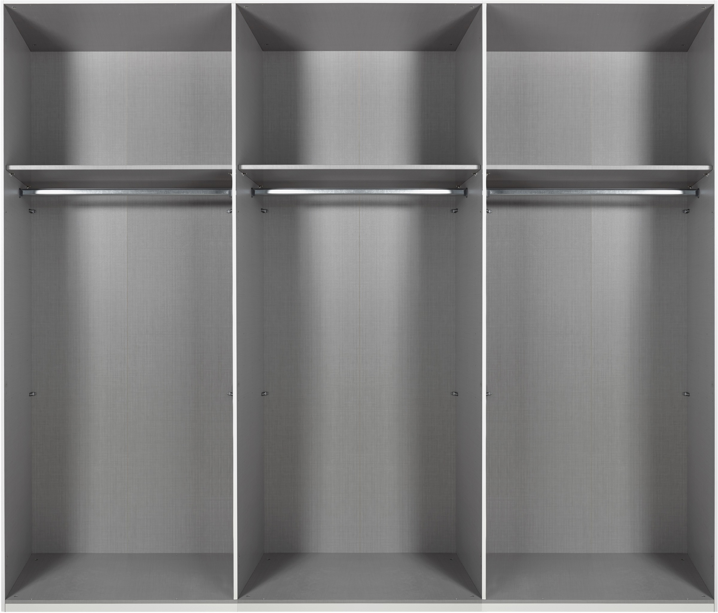 Wimex Schwebetürenschrank »Easy Plus, Kleiderschrank Made in Germany«, mit Glaseinsatz/ Rauchglas, viele Breiten zur Auswahl, schwarze Griffe