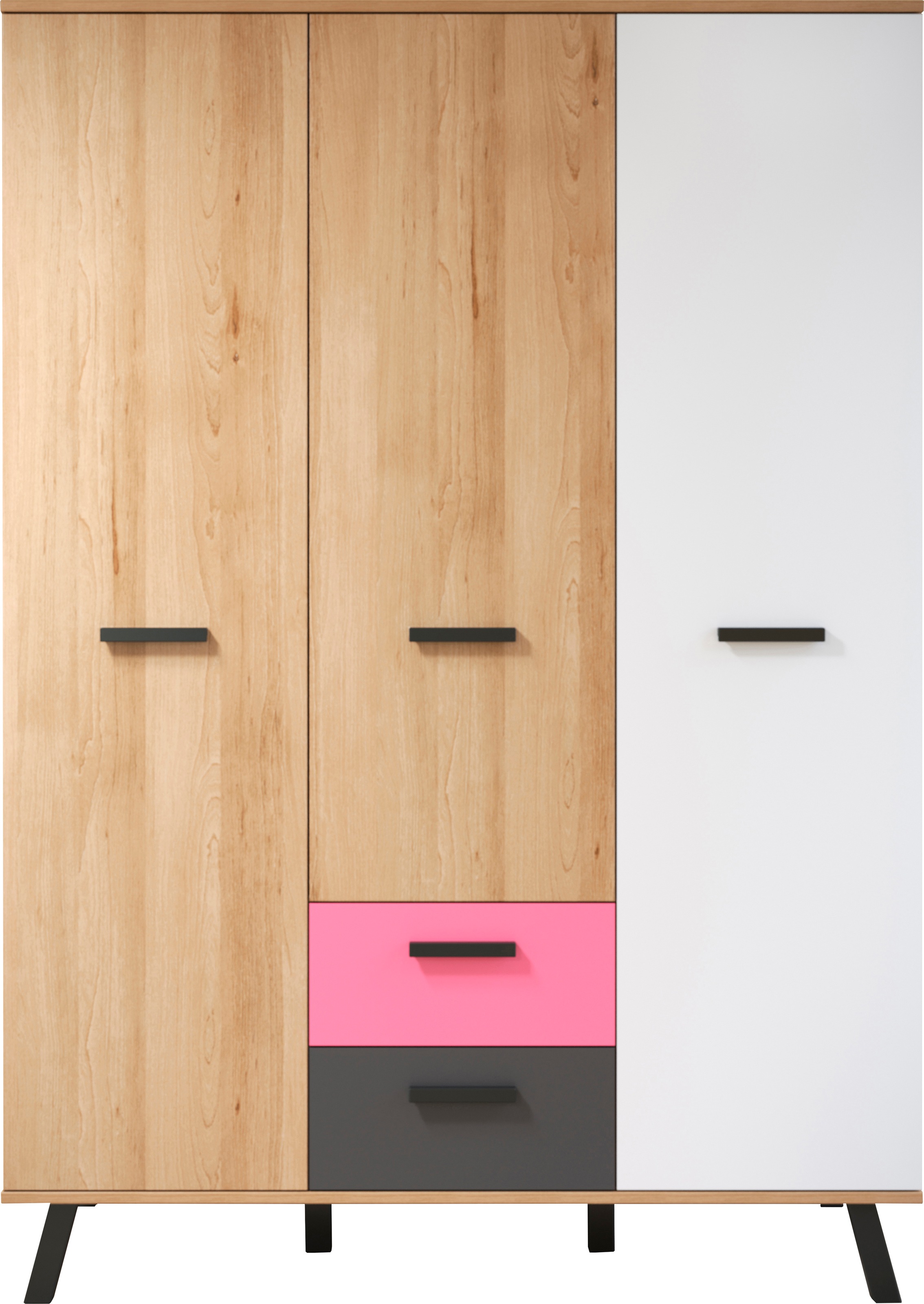 trendteam Babymöbel-Set »Mats«, (Set, 3 tlg., Bett, Wickelkommode, Schrank)