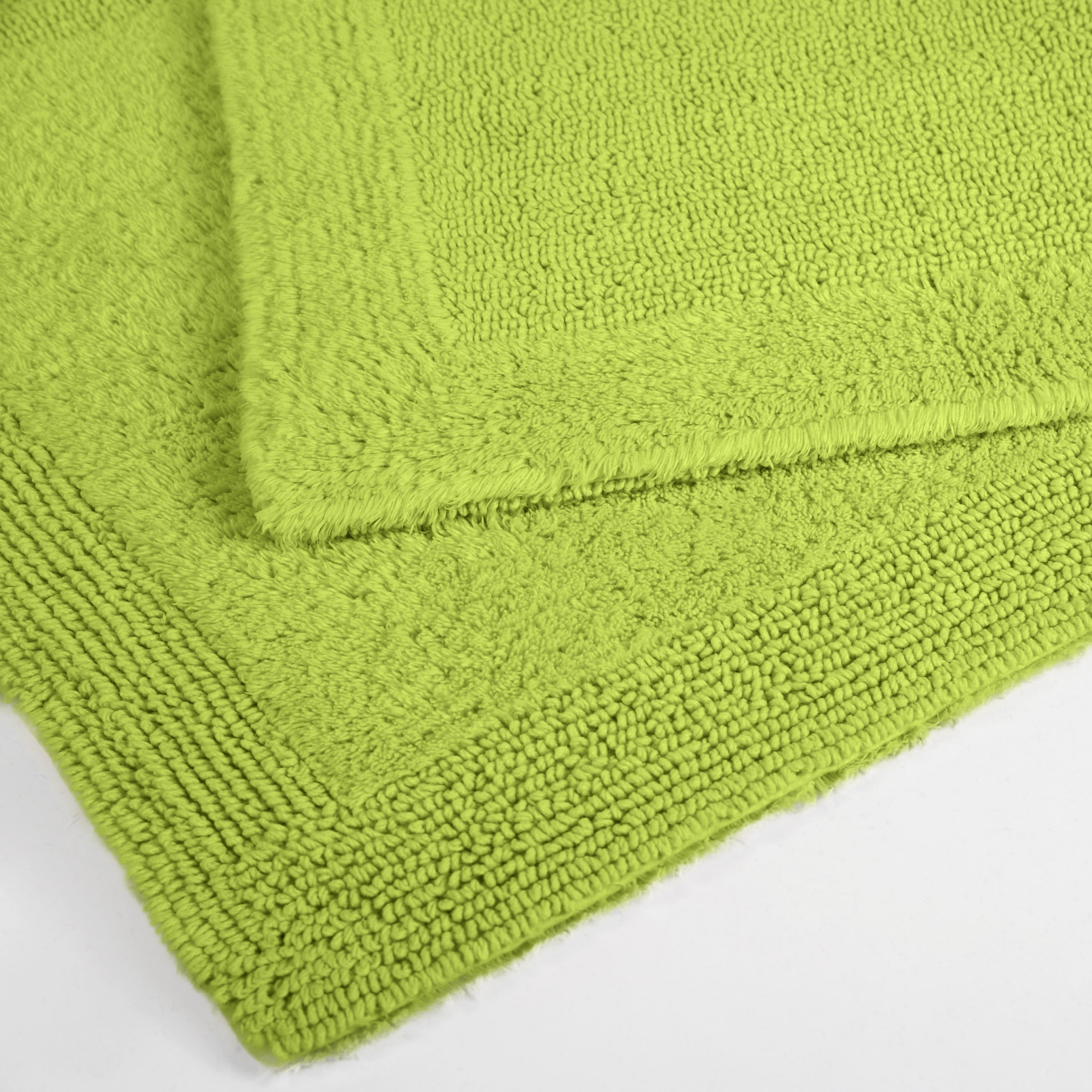 my home Badematte »Kapra, Badvorleger, Badezimmer Teppich«, beidseitig nutzbar-fußbodenheizungsgeeignet-strapazierfähig, mit Bordüre, Badteppich, Badematte, Baumwolle