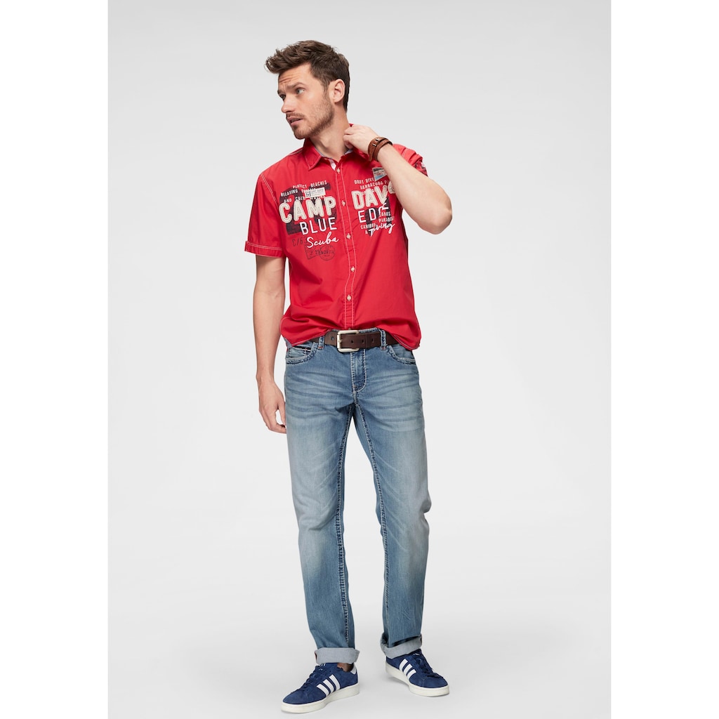 CAMP DAVID Loose-fit-Jeans, mit markanten Nähten und Stretch