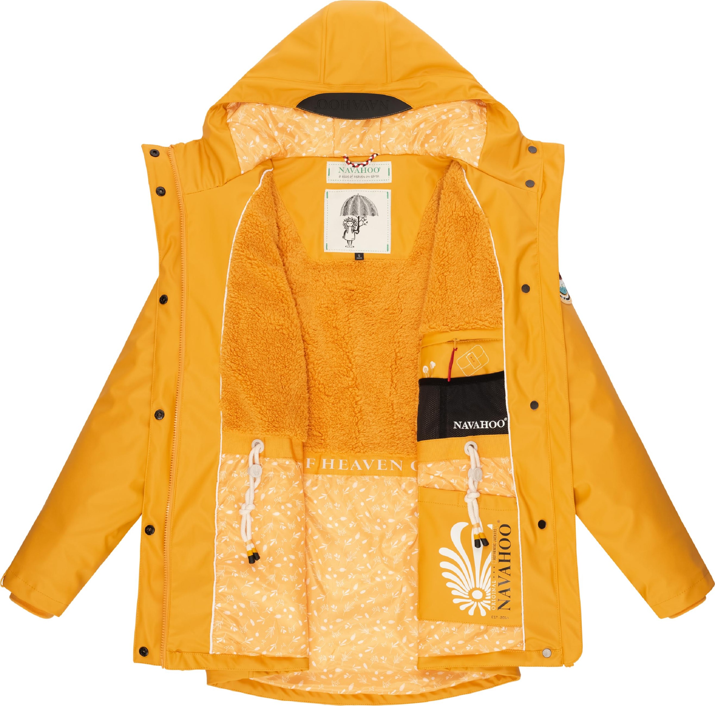 Navahoo Regenjacke »Regenjacke Ocean Heart«, mit Kapuze, stylischer wasserdichter Regenmantel mit Kapuze