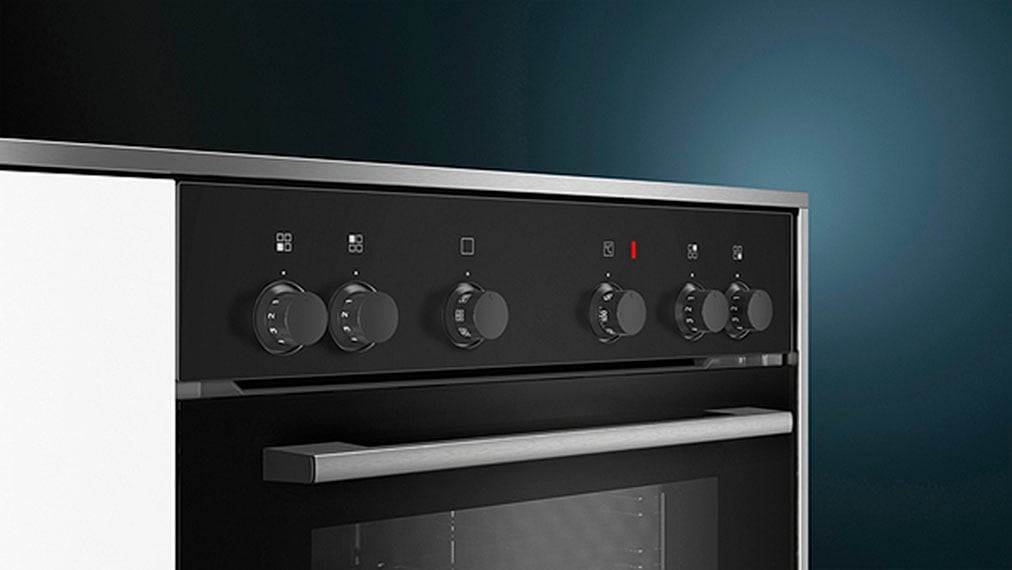 SIEMENS Elektro-Herd-Set »HEO010FBAO«, mit Teleskopauszug nachrüstbar, Großflächengrill