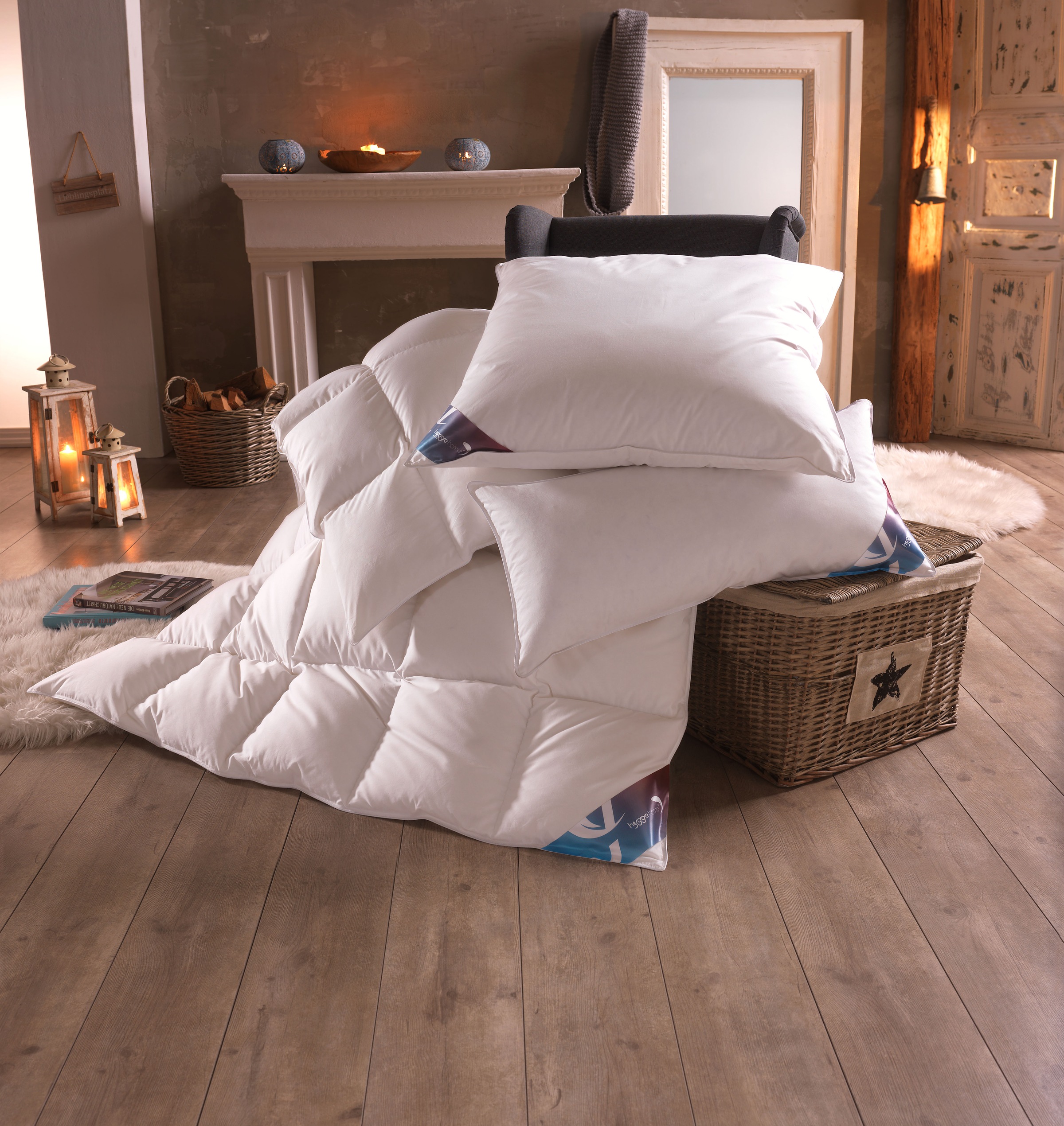 Haeussling Federkopfkissen "Luxus Hygge" 1 Stk. tlg. Downpass, Nomite; STANDARD 100 by OEKO-TEX