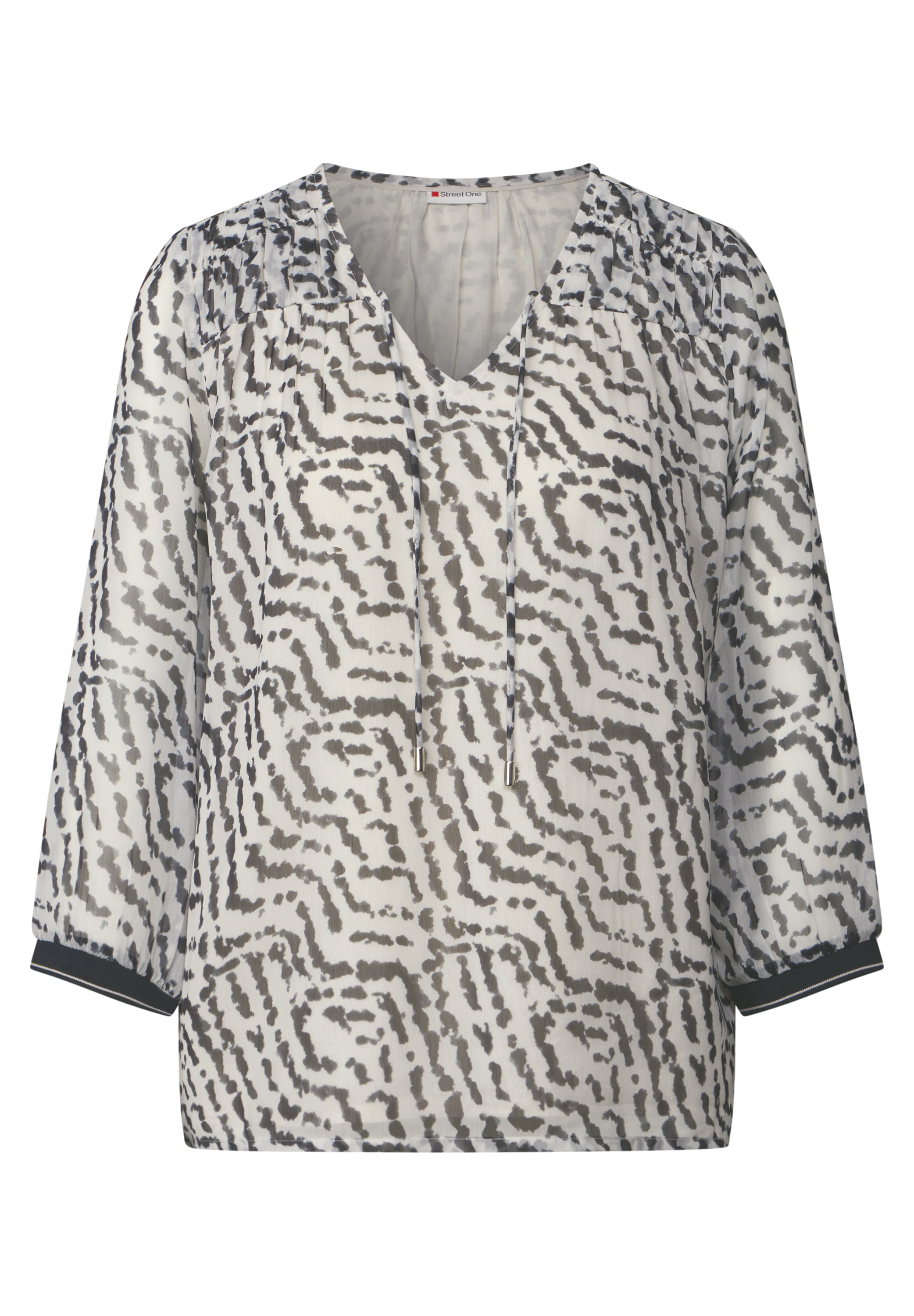 STREET ONE Chiffonbluse, mit All-Over Print
