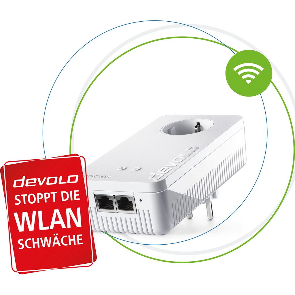 DEVOLO Netzwerk-Adapter »Magic 2 WiFi ac Next Ergänzung (2400Mbit, 2x LAN, Mesh)«
