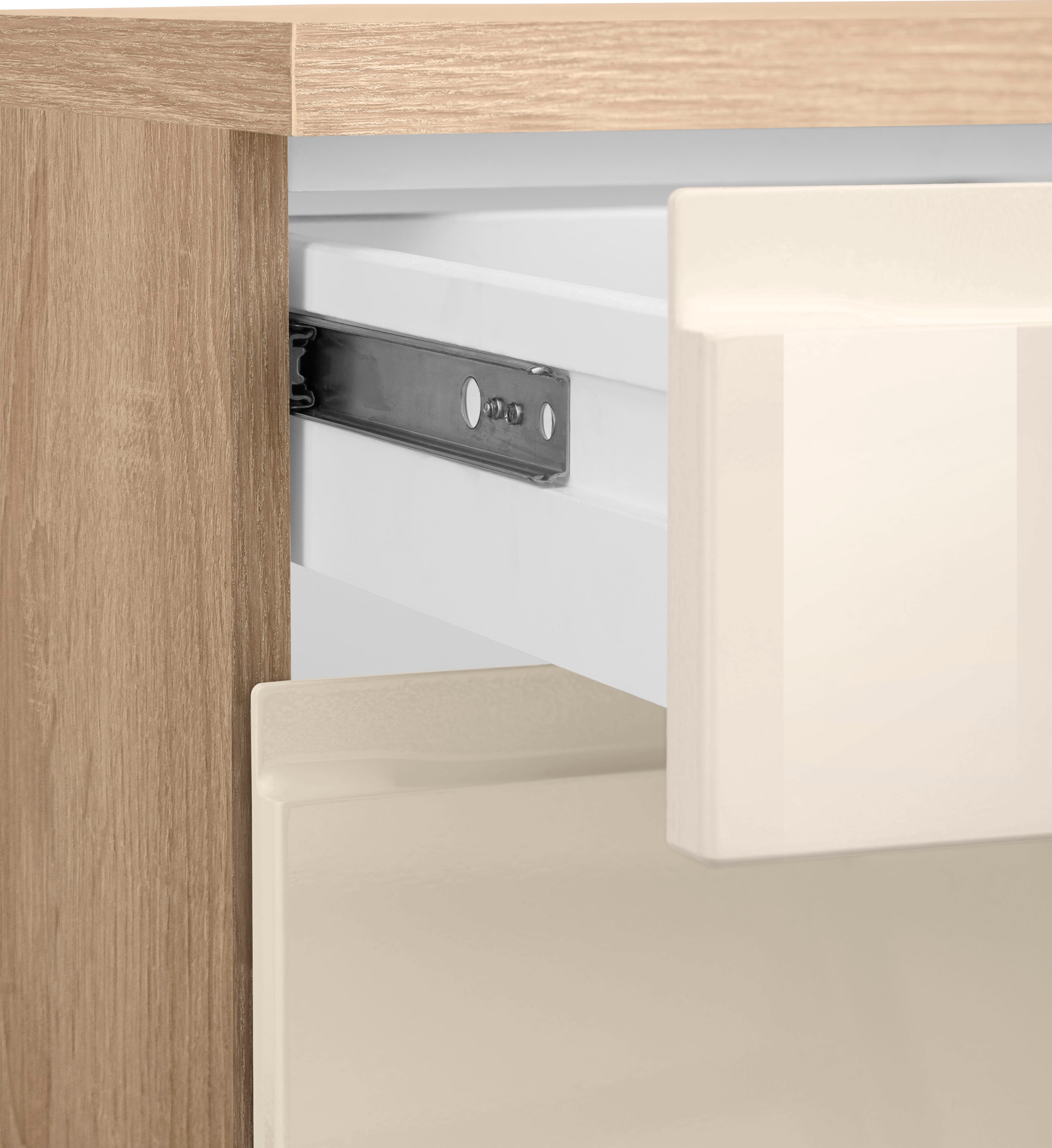 KOCHSTATION Küchenzeile »KS-Virginia« Breite 390 cm, ohne E-Geräte