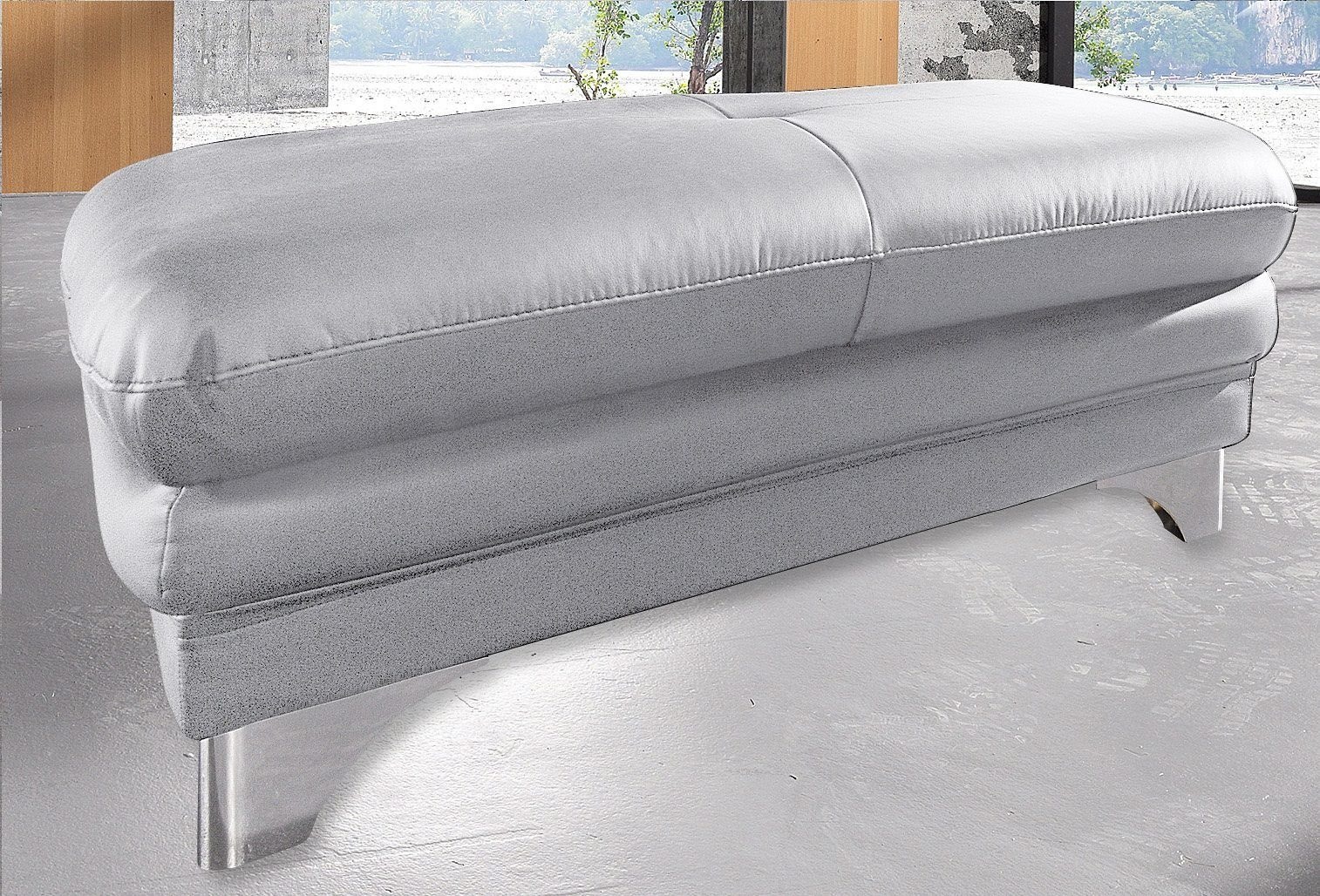 COTTA Polstergarnitur »Enterprise L-Form«, (Set), Set bestehend aus: Ecksofa mit Arm- & Kopfteilverstellung & Hocker