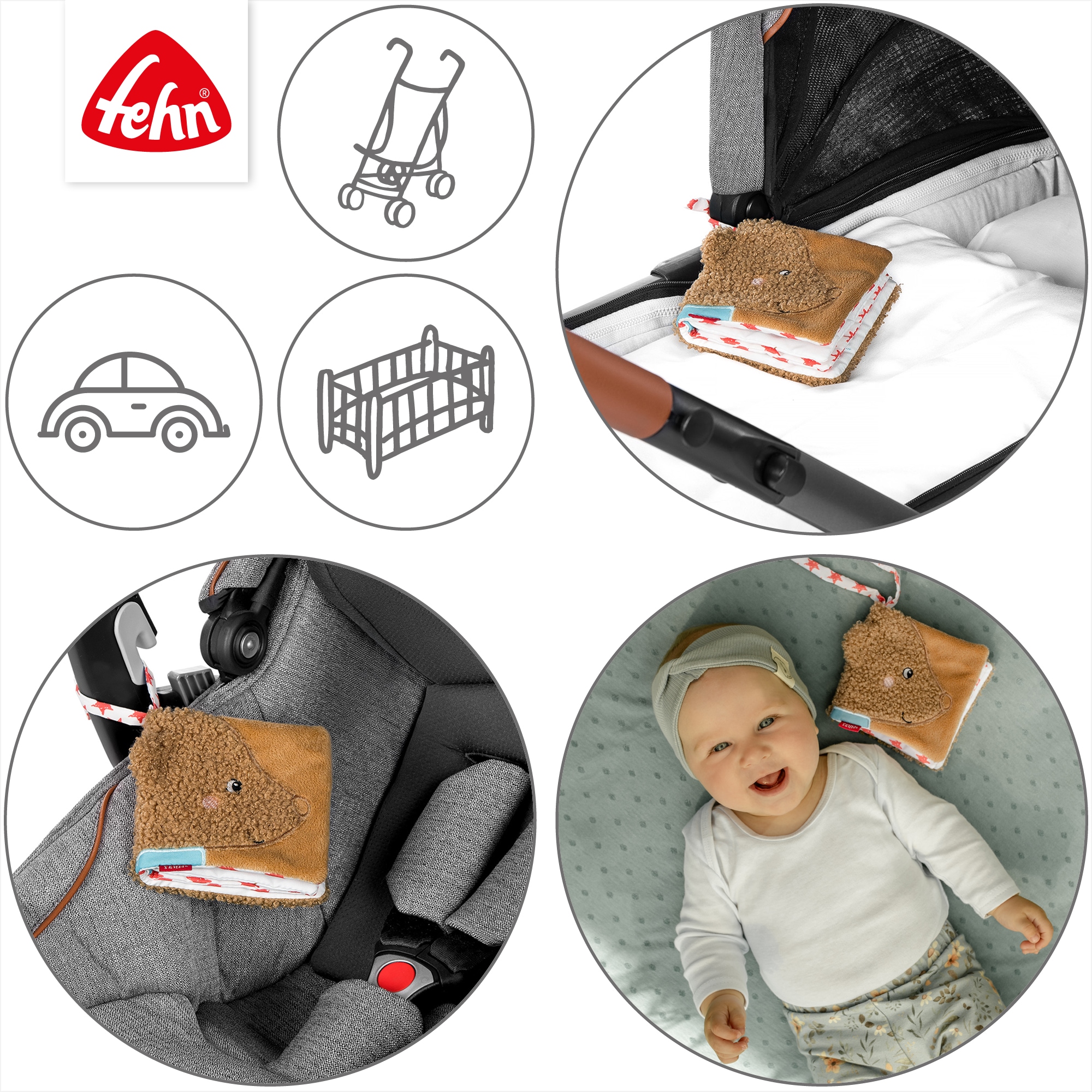 Fehn Stoffbuch »FredErik, Bär«