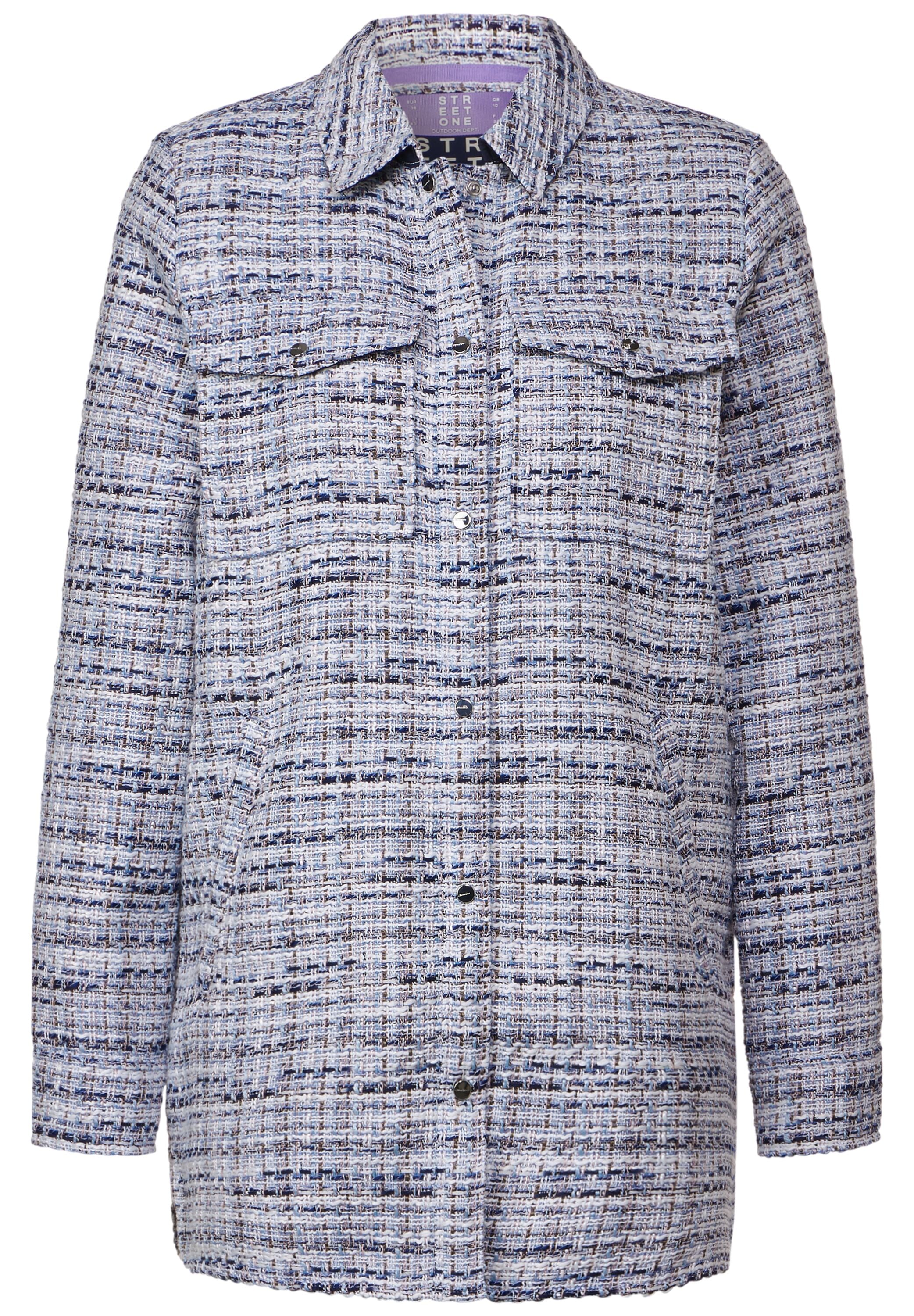 STREET ONE Longblazer, in mehrfarbiger Bouclé-Optik