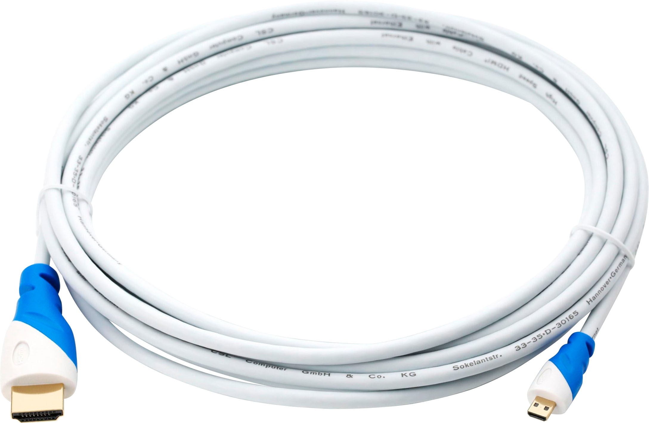 CSL Audio- & Video-Kabel »HDMI Kabel, 3-fach geschirmt, verschiedene Längen«, HDMI, 500 cm