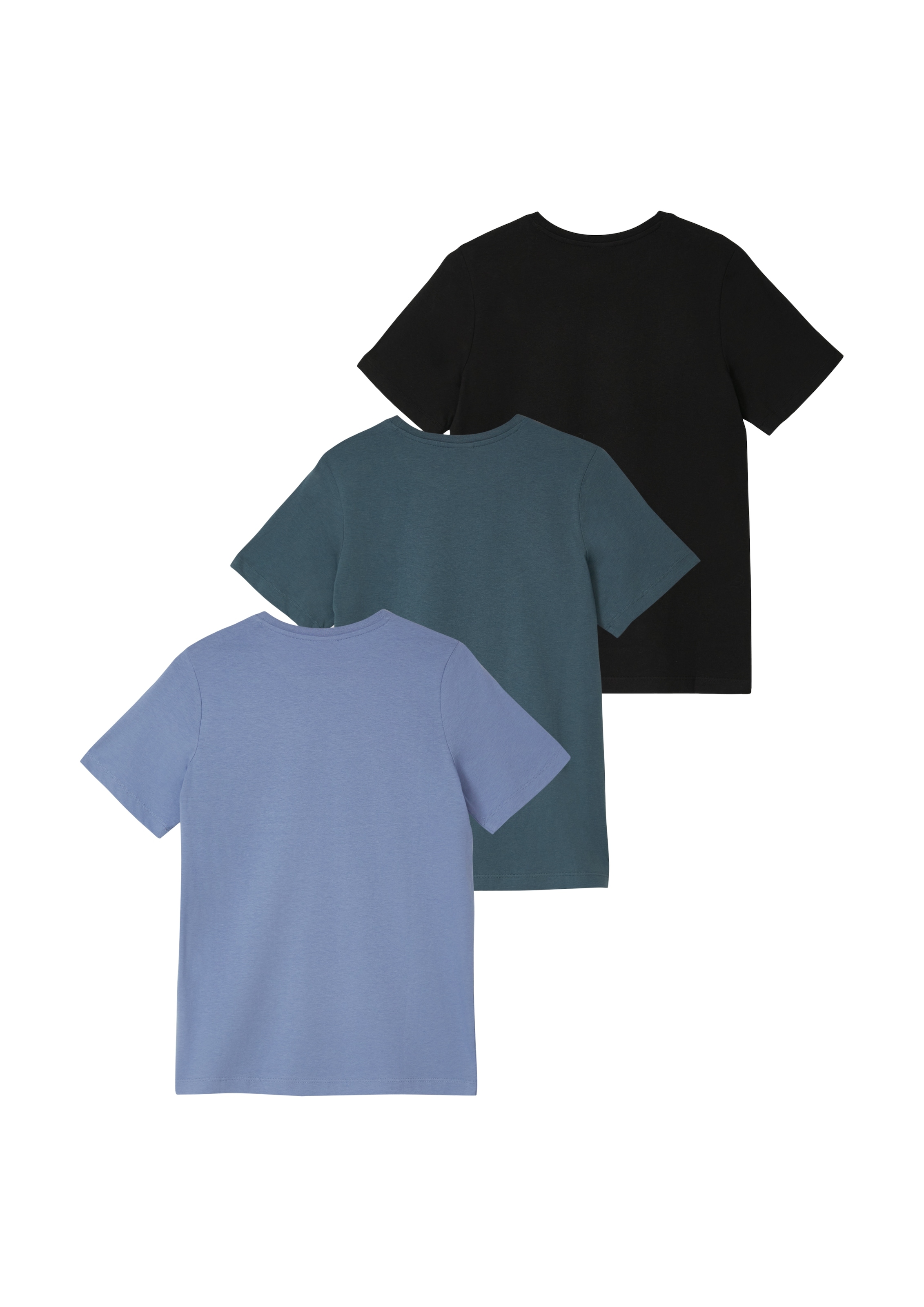 s.Oliver Junior T-Shirt 2 3er Pack, unifarben und unisex
