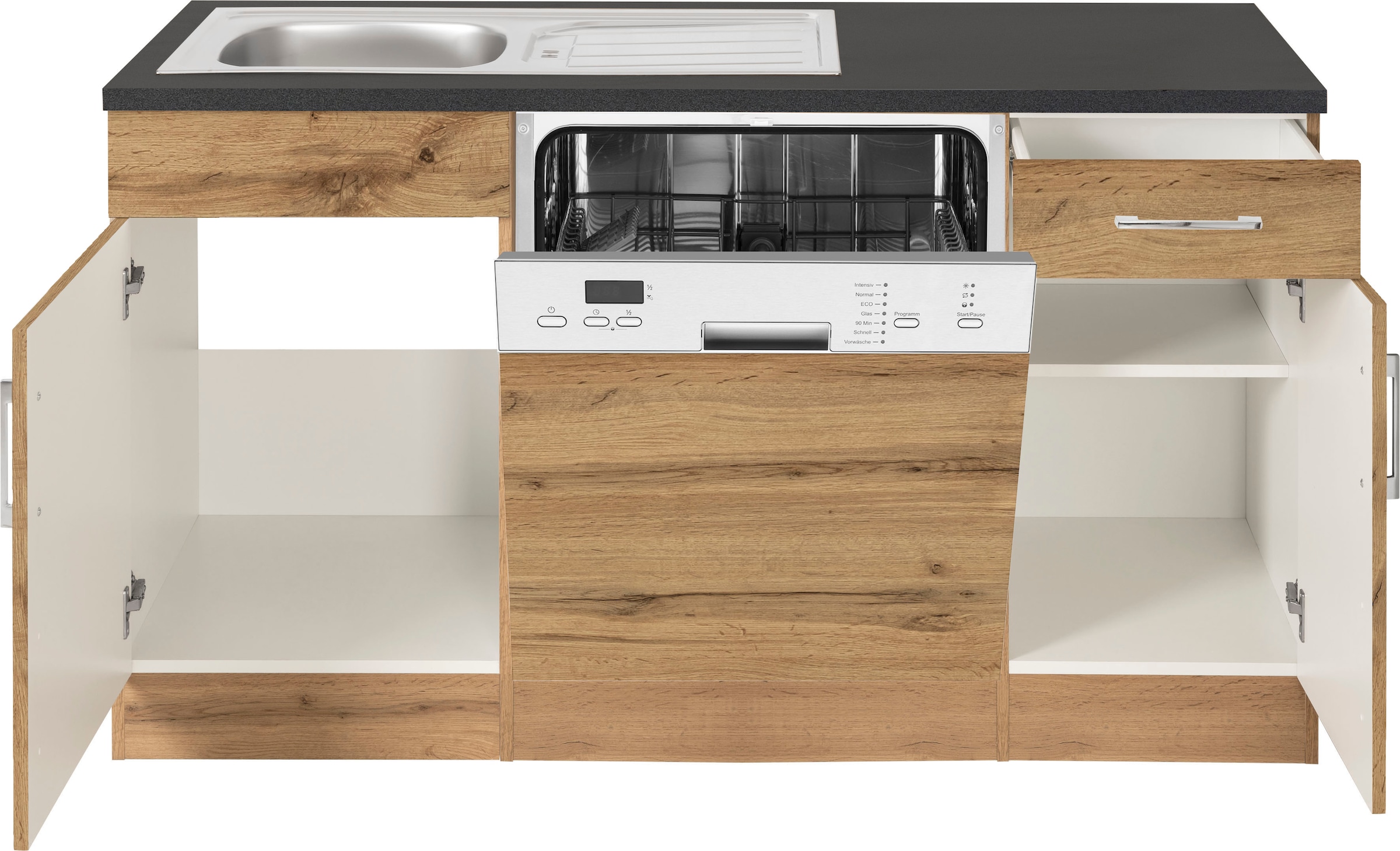 KOCHSTATION Winkelküche »KS-Colmar« ohne E-Geräte, Stellbreite 210/270 cm