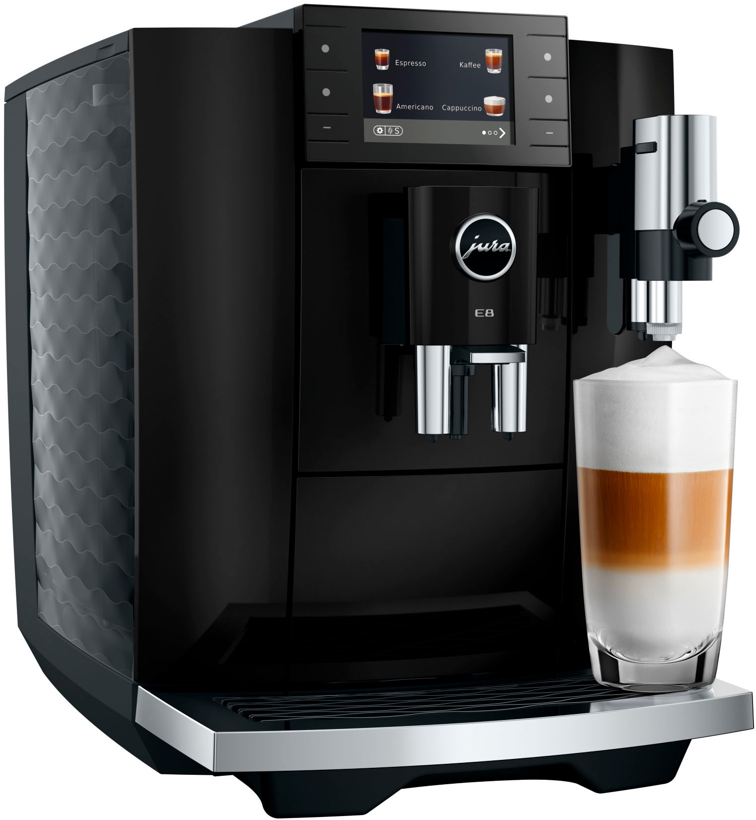 JURA Kaffeevollautomat »15745 E8 (ED), Piano Black« 27 Spezialitäten, WiFi, Hot & Light Brew, Sweet