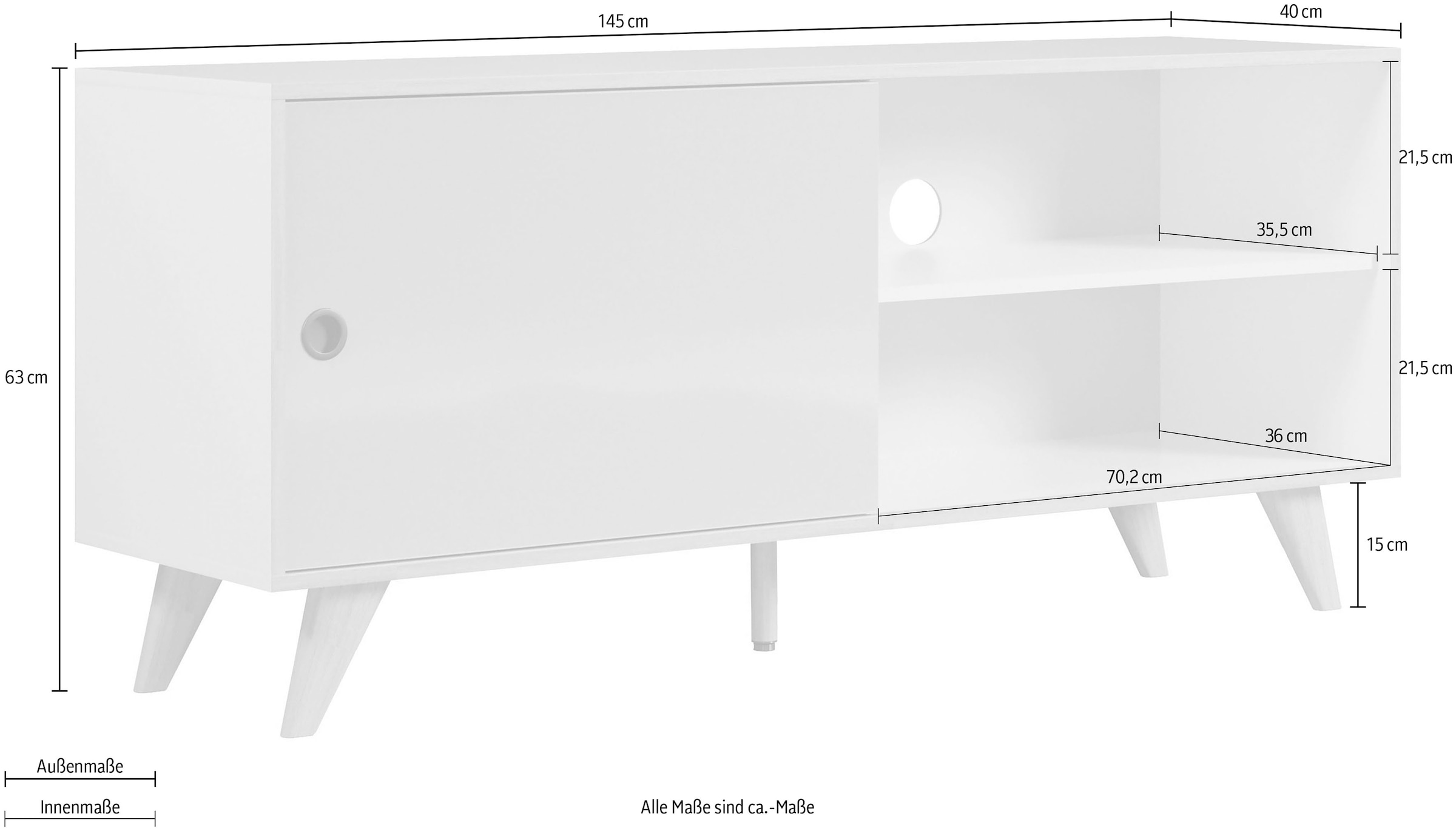 INTER-FURN TV-Rack »Adelaide«, Modernes Design