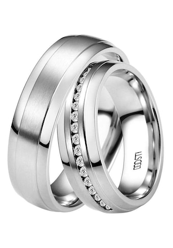 Trauring »Schmuck Geschenk Edelstahl Trauring Ehering Partnerring LIEBE«