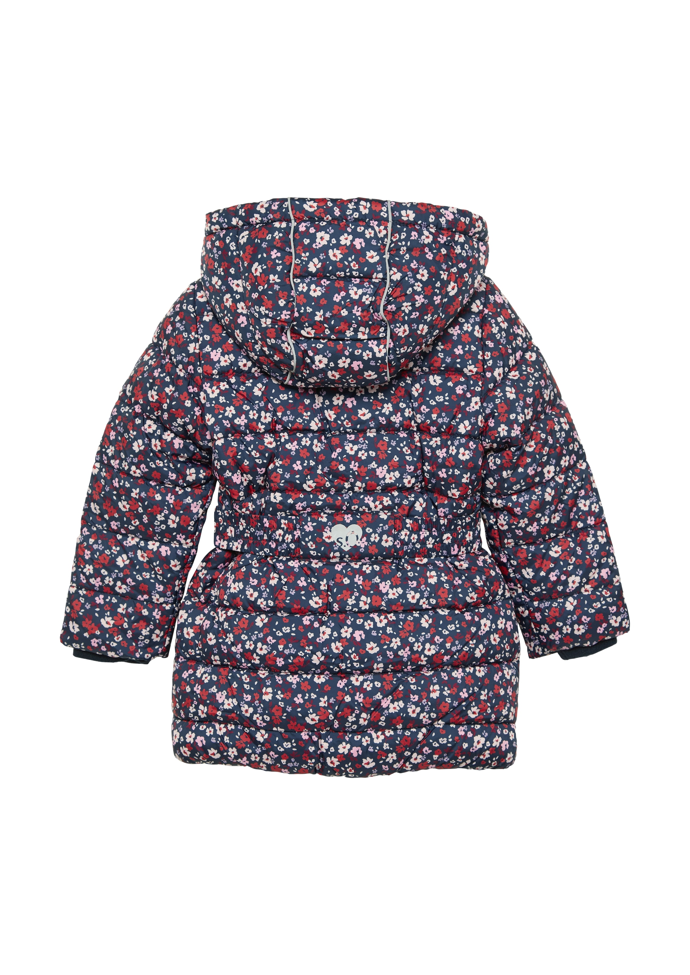 s.Oliver Junior Outdoorjacke, mit Kapuze, mit All-Over Print und Kapuze
