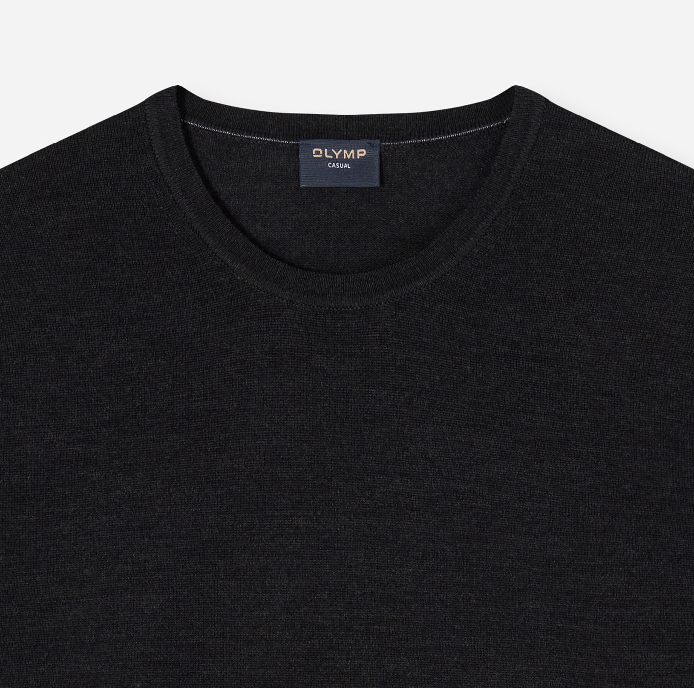 OLYMP Rundhalspullover »OLYMP Strick Casual« moderner Strickpullover