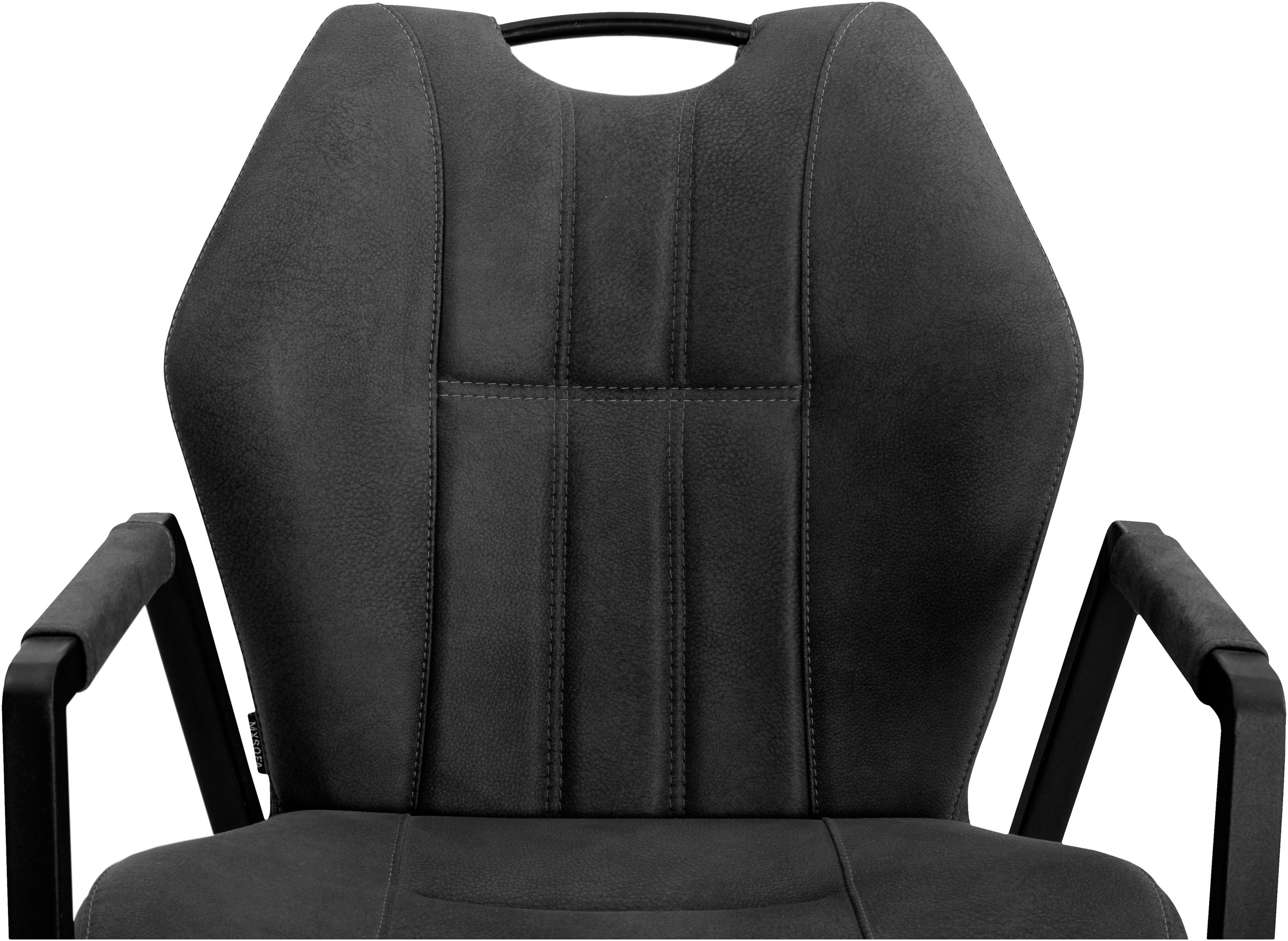 OMG Design Armlehnstuhl »Point«, (Set), 2 St., Stoff, Esszimmerstuhl mit Rollen, Bürostuhl