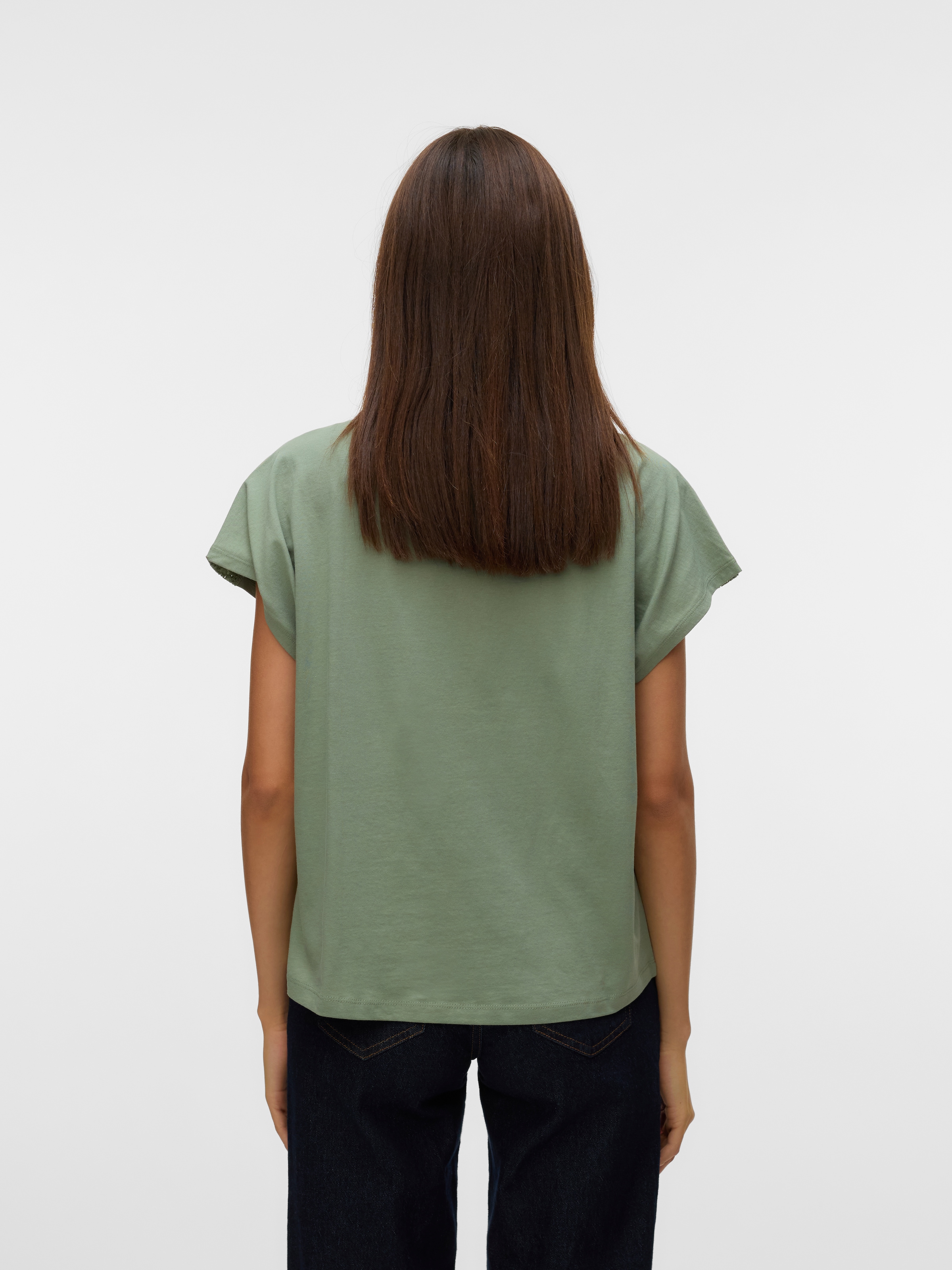 Vero Moda Kurzarmshirt »VMEMMY SS LACE TAPE TOP JRS GA NOOS«