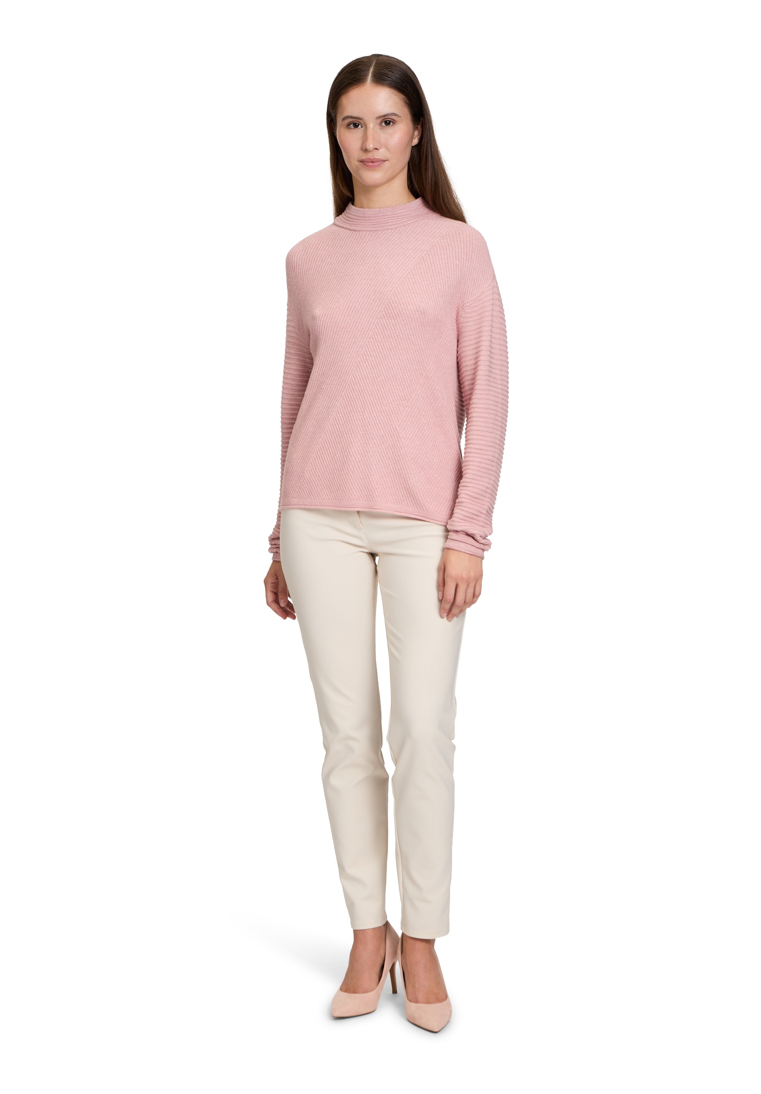 Betty Barclay Rundhalspullover »Basic-Strickpullover mit Rippenstruktur«