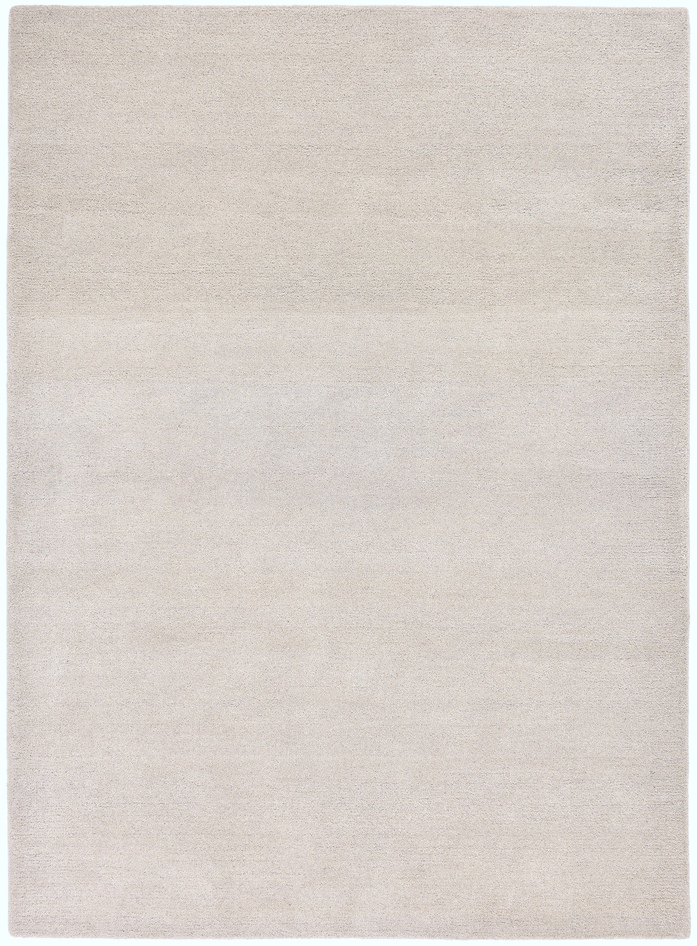 OTTO home Wollteppich »Gabbo Natur, Handgefertigt, Teppich, reine Wolle, meliert« rechteckig 14 mm Höhe reine Wolle, Uni, Wohnzimmer, Schlafzimmer, Esszimmer