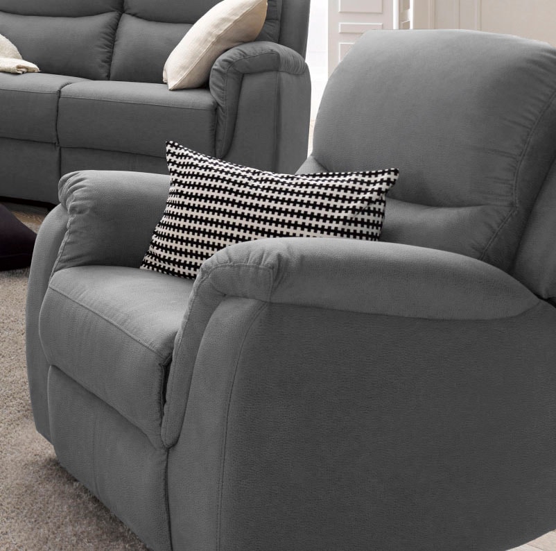 OTTO home Relaxsessel "Diana, TV-Sessel mit Relax- und Liegefunktion, Luxusmicrofaser-Bezug" mit Relaxfunktion und Federkern, hohe Belastbarkeit