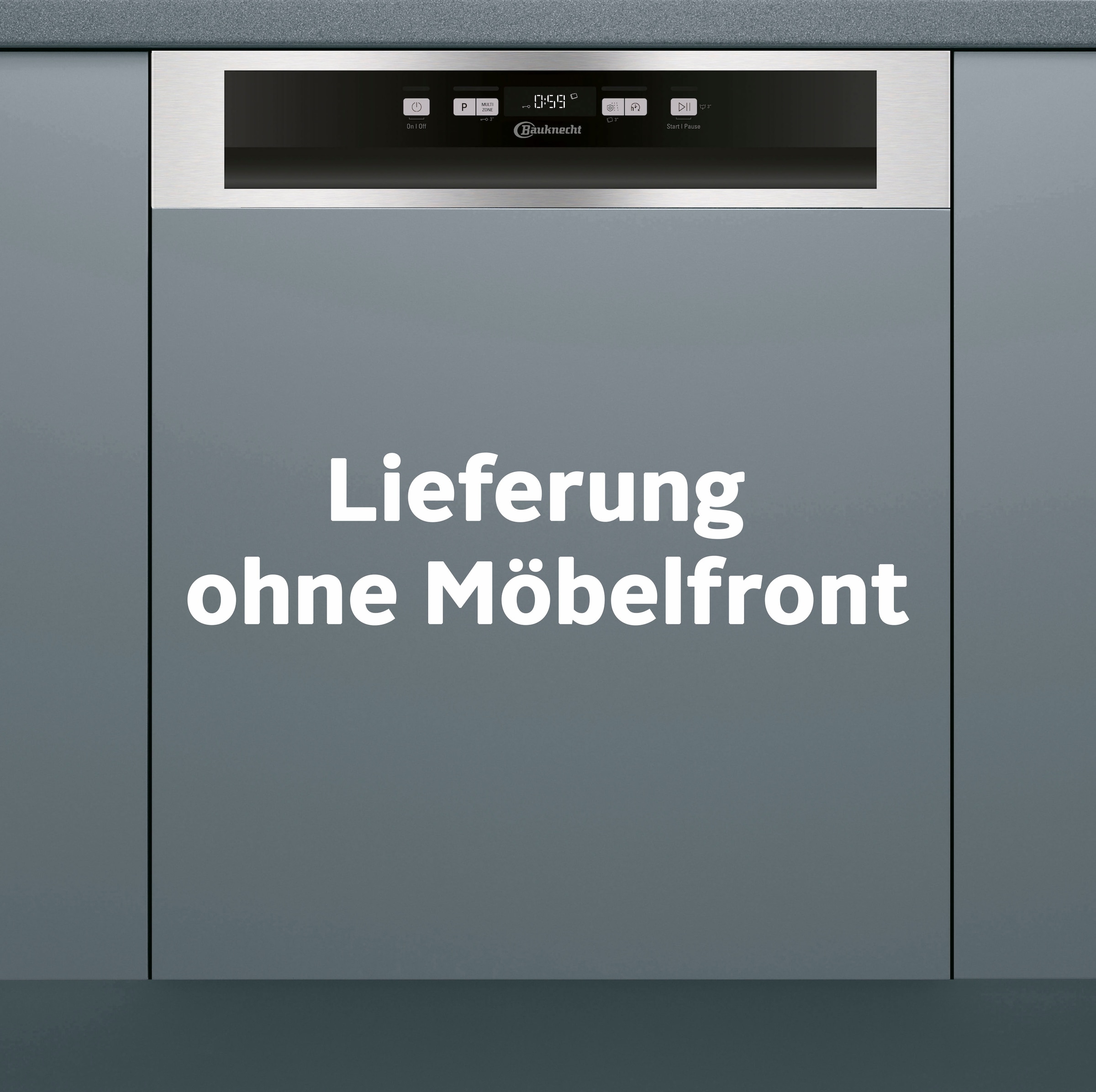 BAUKNECHT teilintegrierbarer Geschirrspüler "OBBC ECOSTAR 5320" 14 Maßgedecke ActiveDry – automatische Türöffnung für perfekt getrocknetes Geschirr