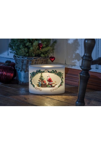 KONSTSMIDE LED-Kerze »Weihnachtsdeko«, LED Echtwachskerze Weihnachtsmann mit Kind kaufen
