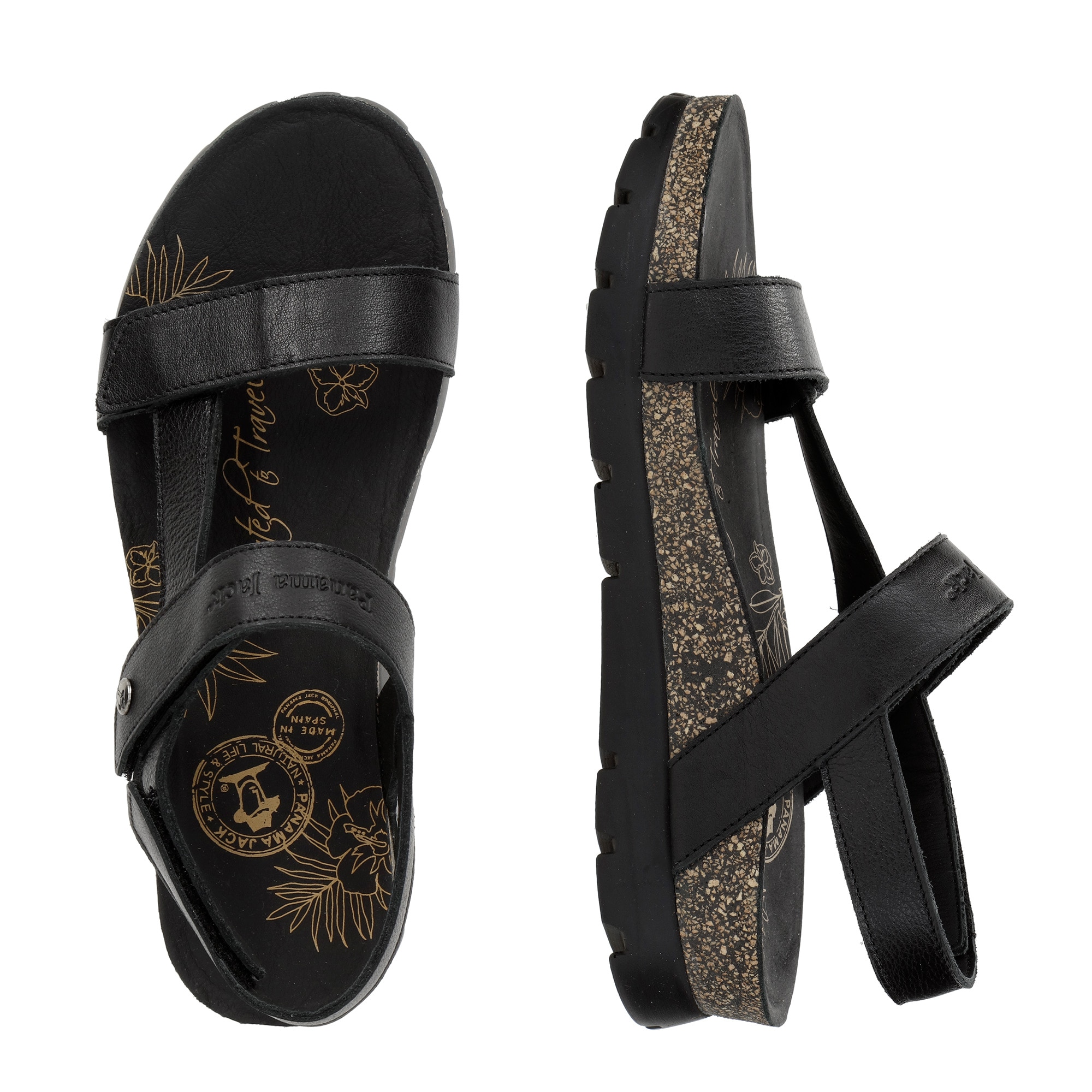 Panama Jack Sandale »Selma«, Sommerschuh, Klettschuh, Sandalette mit weicher Lederinnenausstattung