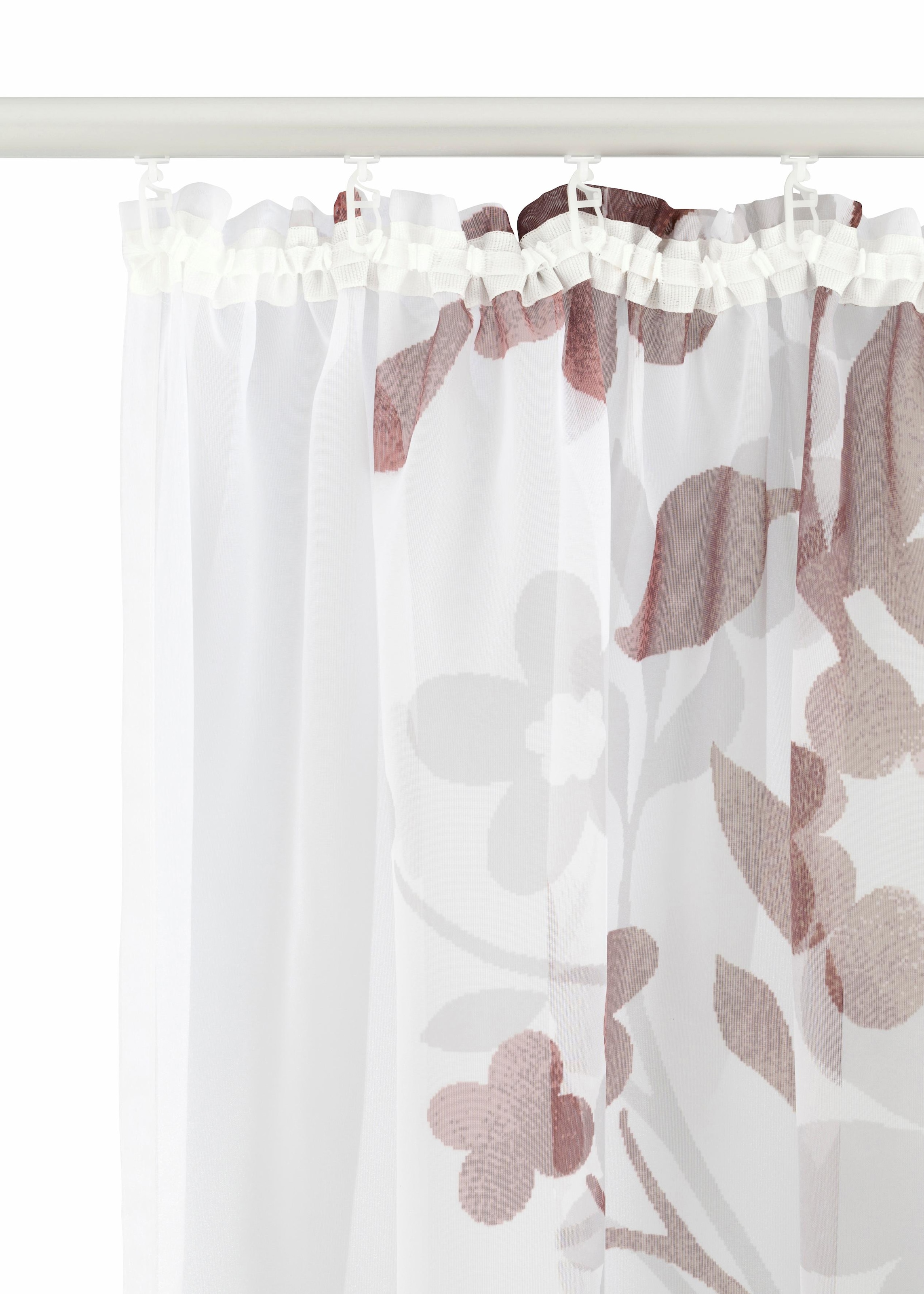 (2 St.), affaire Voile Gardine einseitig »Ina«, online Home bedruckt, transparent, kaufen