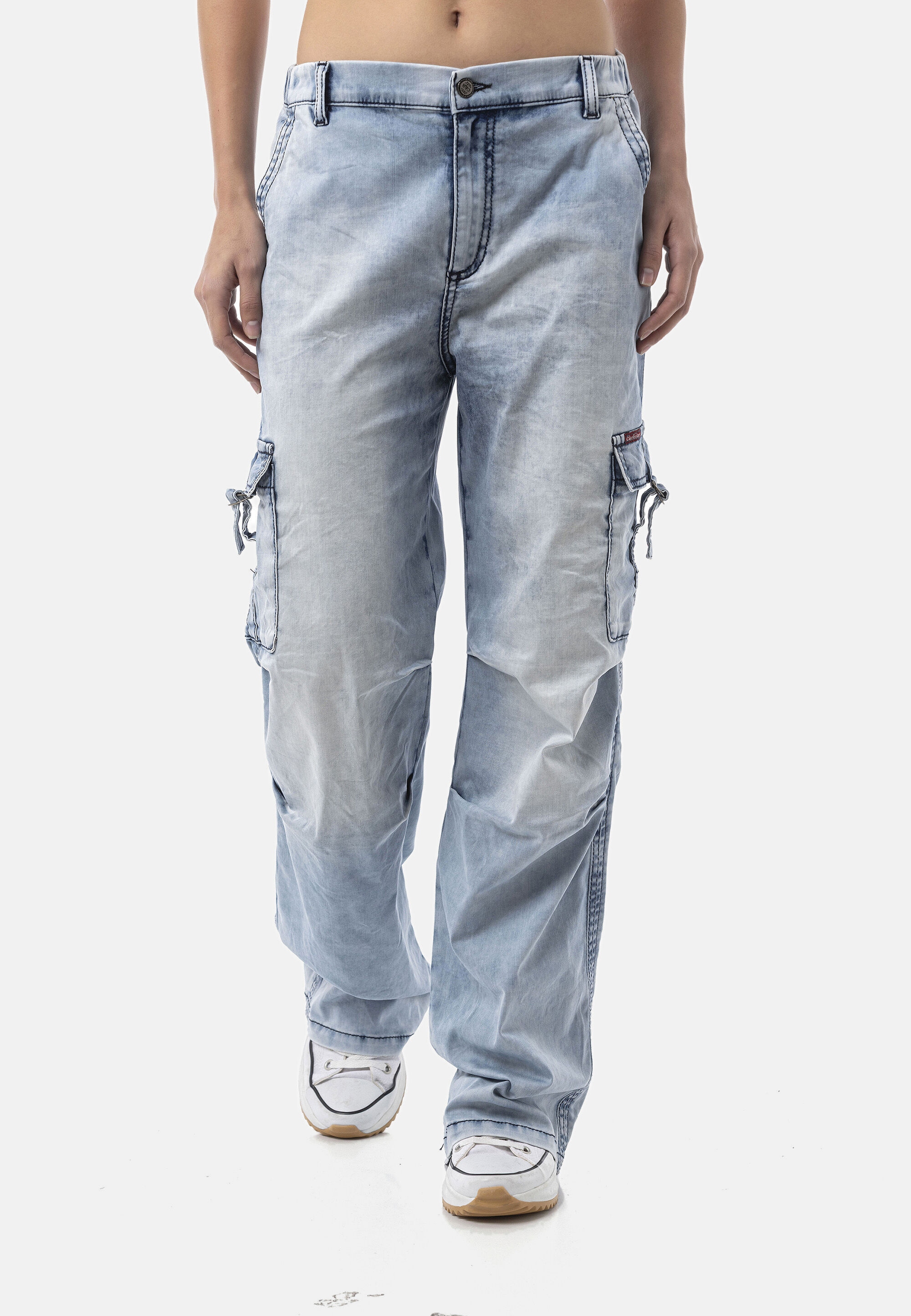 Cipo & Baxx Relax-fit-Jeans »Cipo & Baxx Jeans WD544« Baggy leichte Sommerjeans