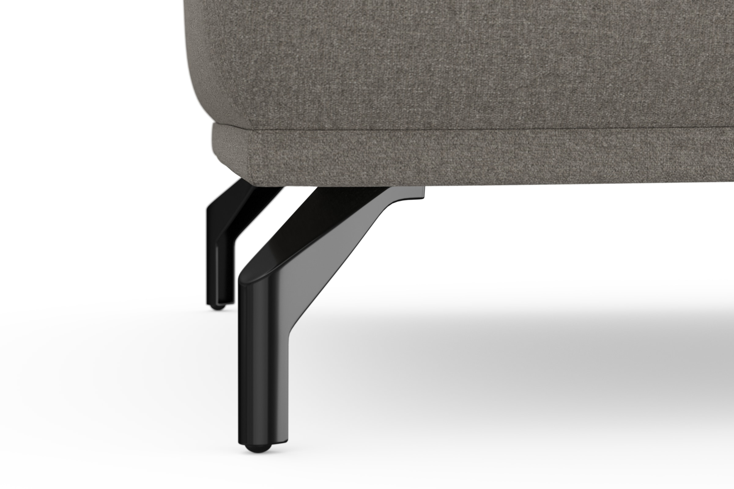 sit&more Hocker »Bailando« mit Federkern und schwarzen, matten Metallfüßen