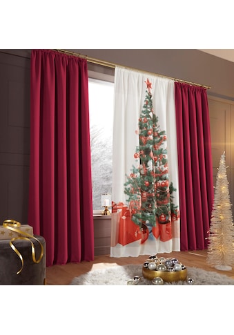 my home Vorhang »Xmas Tree«, (1 St.), Weihnachtlich mit Weihnachtsdeko HxB: 230x140 kaufen