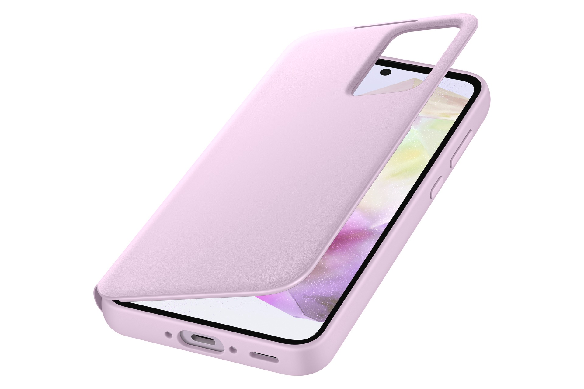 Samsung Handyhülle »Smart View Wallet Case für Samsung Galaxy A35«, Backcover, Schutzhülle, Handyschutzhülle, Case, Schutzcase, stoßfest
