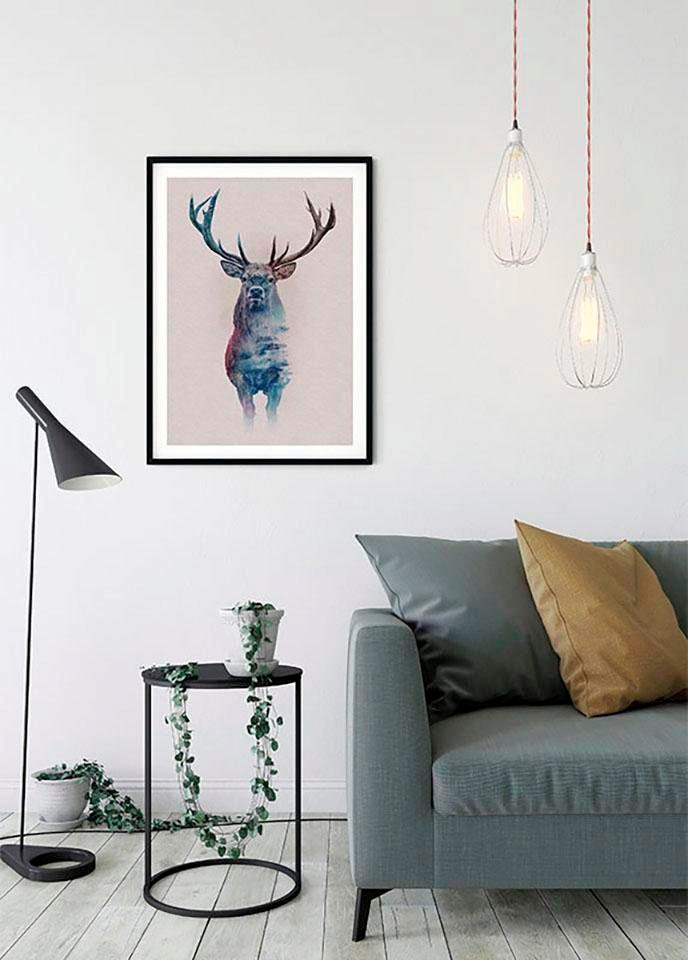 Komar Bild »Animals Forest Deer« Tiere 1 Stk. tlg. Wandbild zur Dekoration - ohne Rahmen