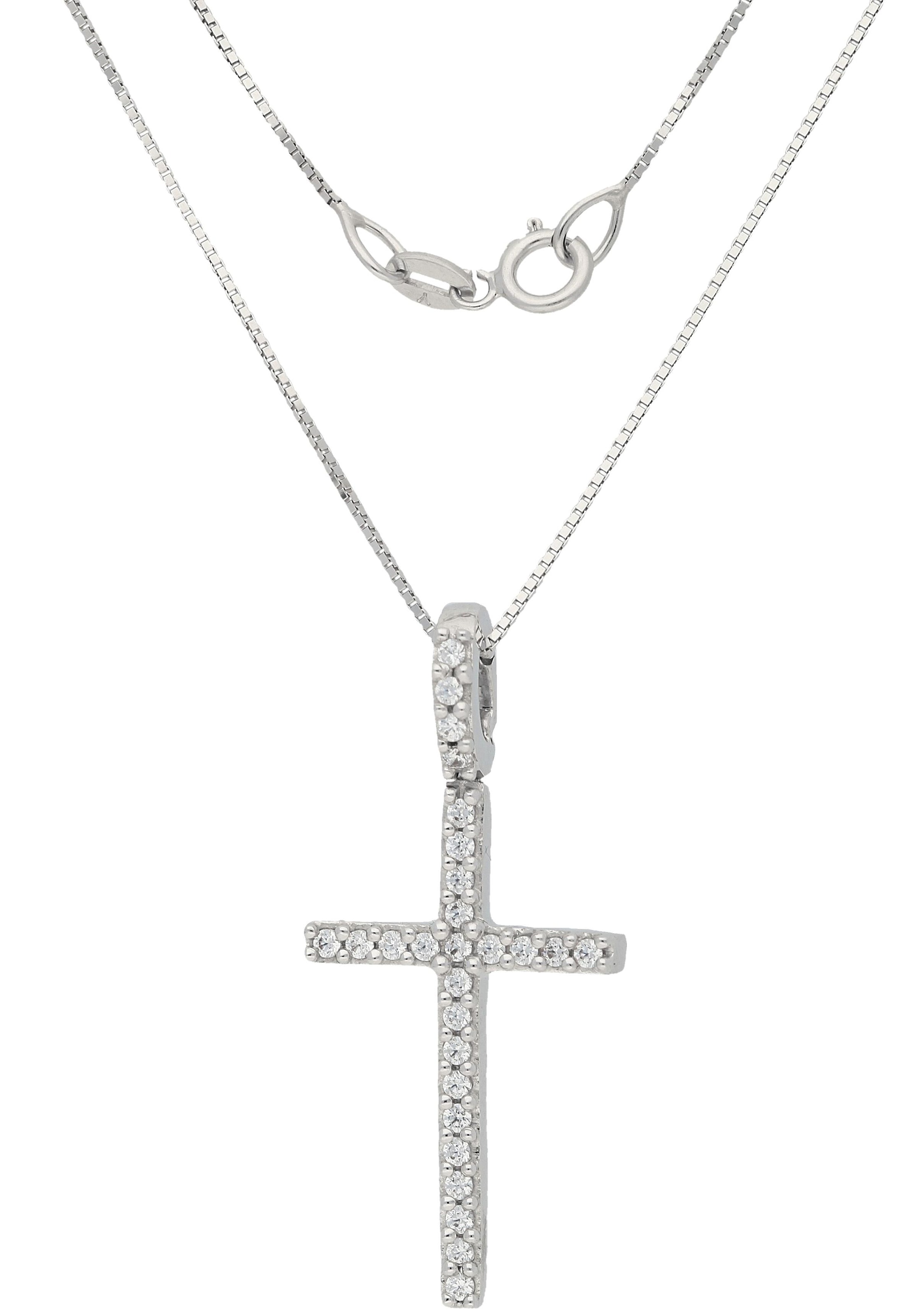 Firetti Kette mit Anhänger »Kreuz«, bequem mit bestellen Diamanten