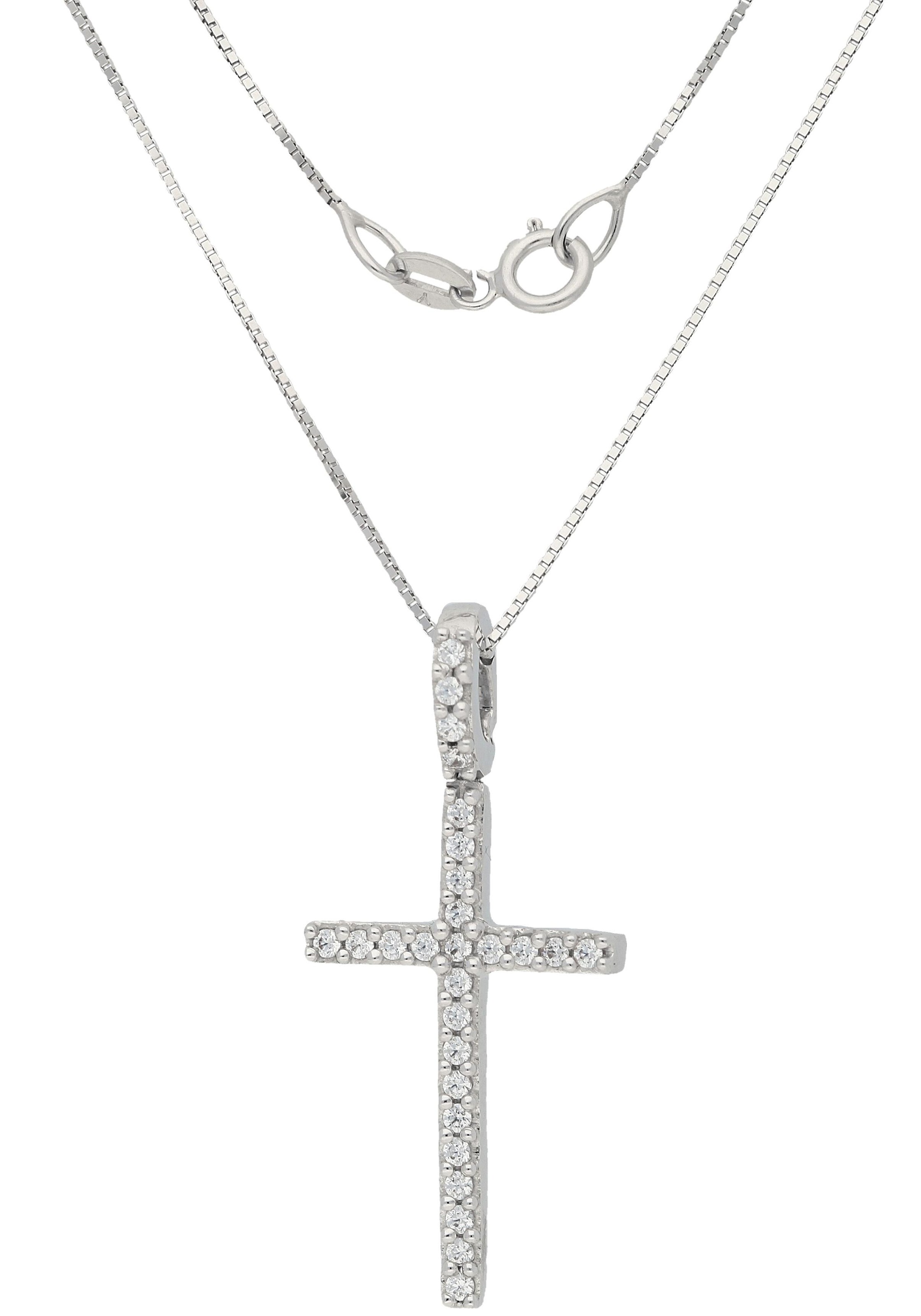 Firetti Kette mit Anhänger »Schmuck Geschenk Gold 585 Halsschmuck Halskette Goldkette Venezianer«, mit Diamanten
